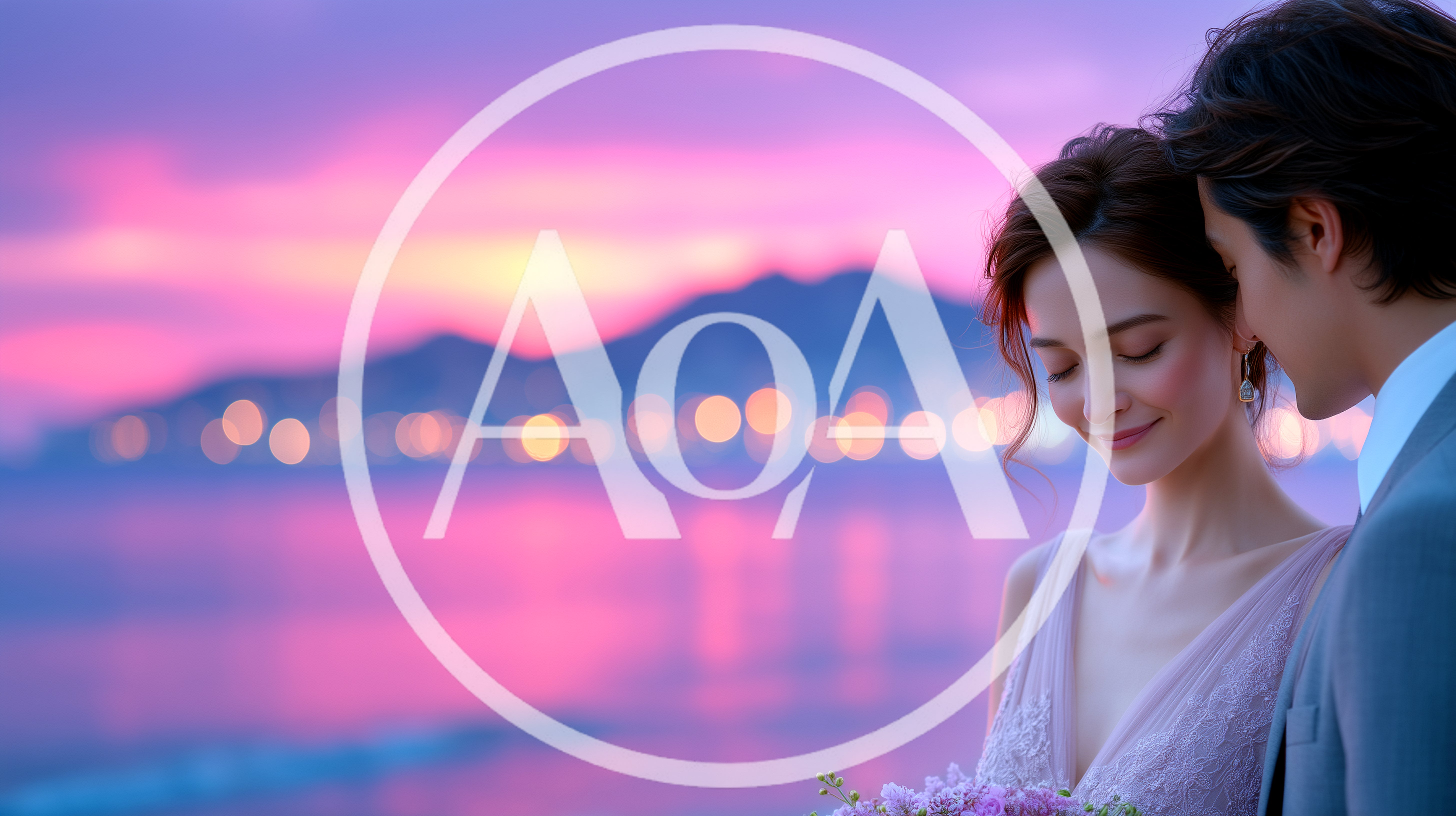 Romantic Couple Embracing During Sunset At The Beach