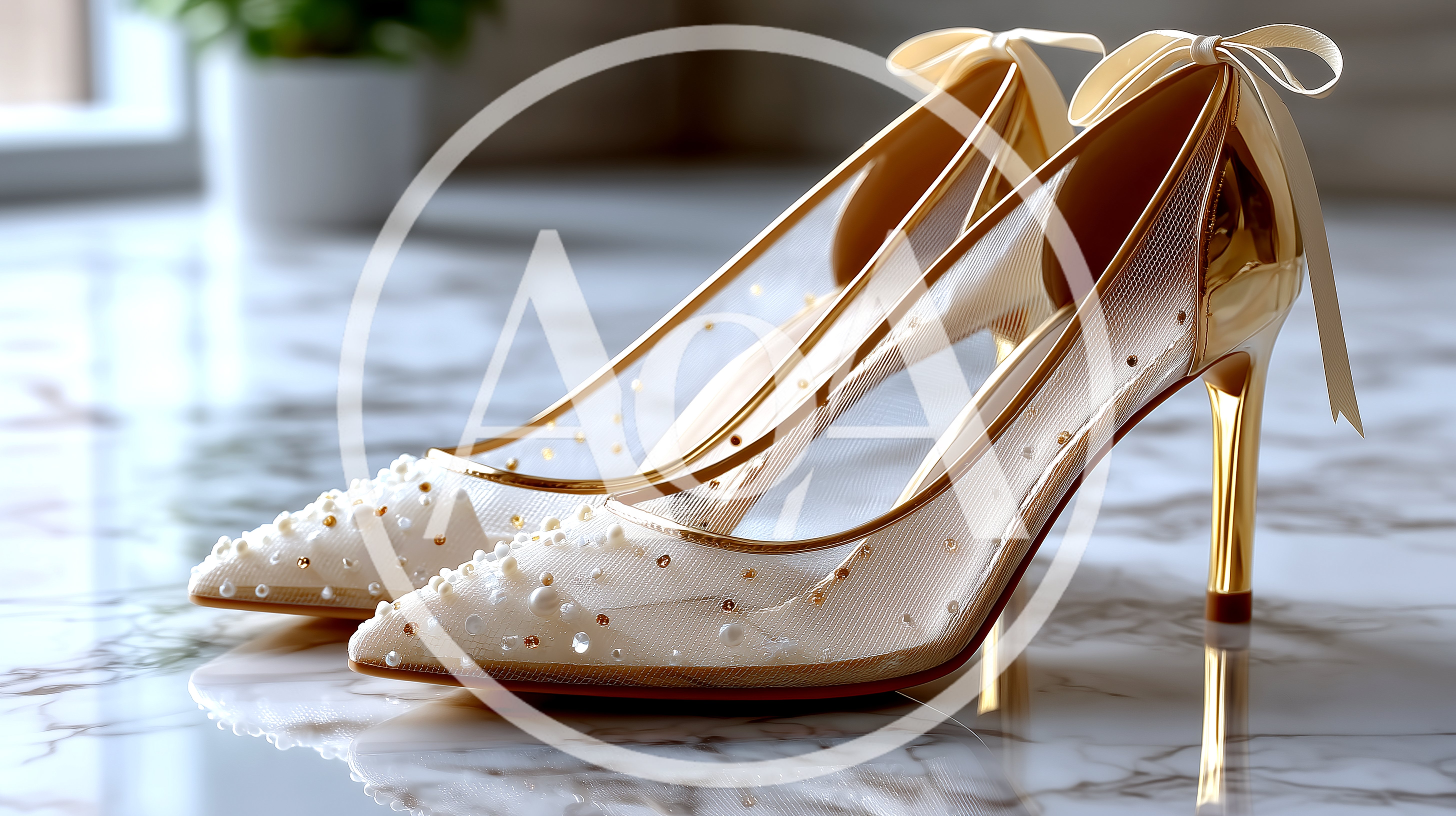 Elegant Bridal Stiletto Heels With Pearl Embellishments