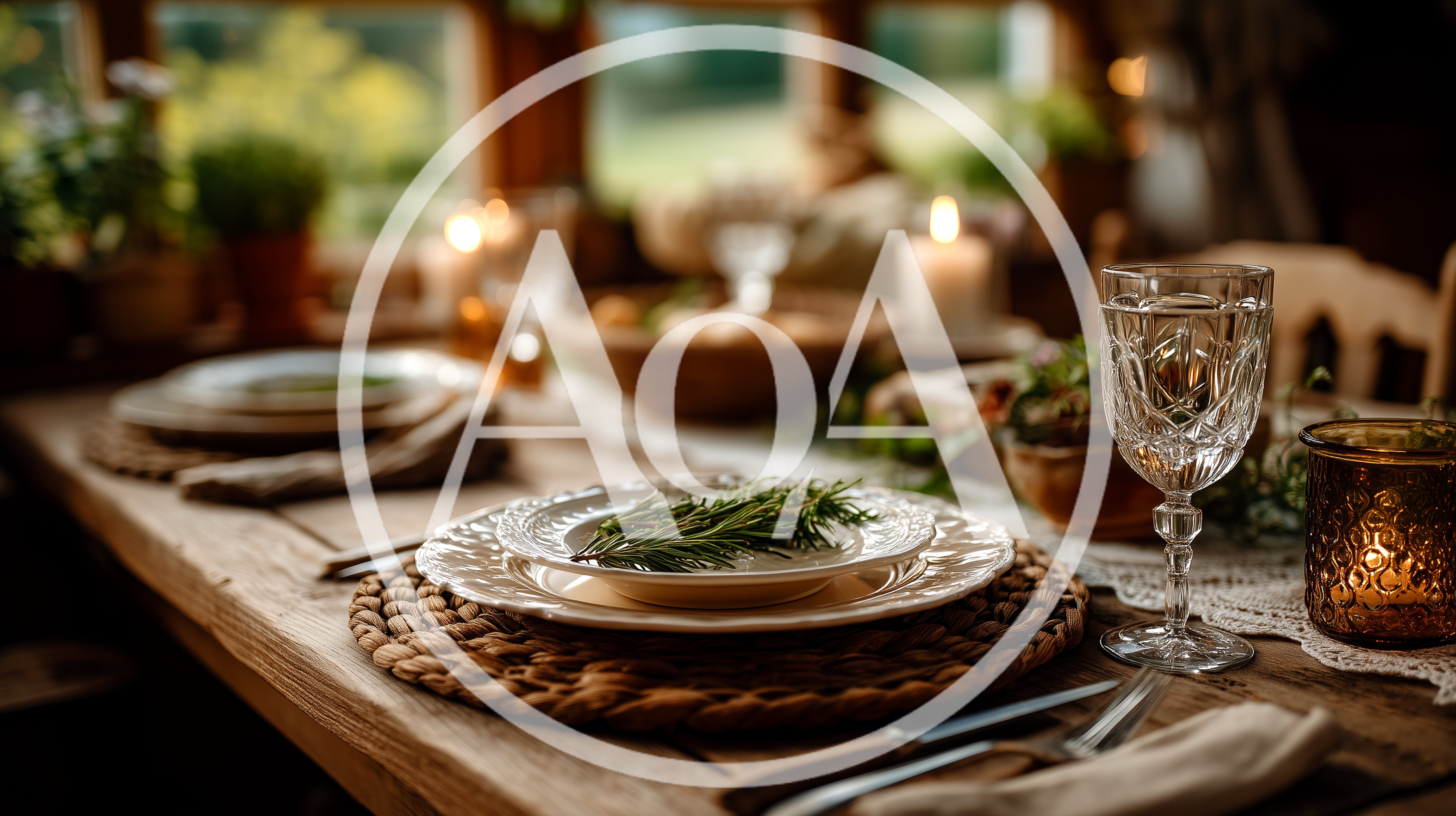 Rustic Dining Table Set For A Cozy Dinner