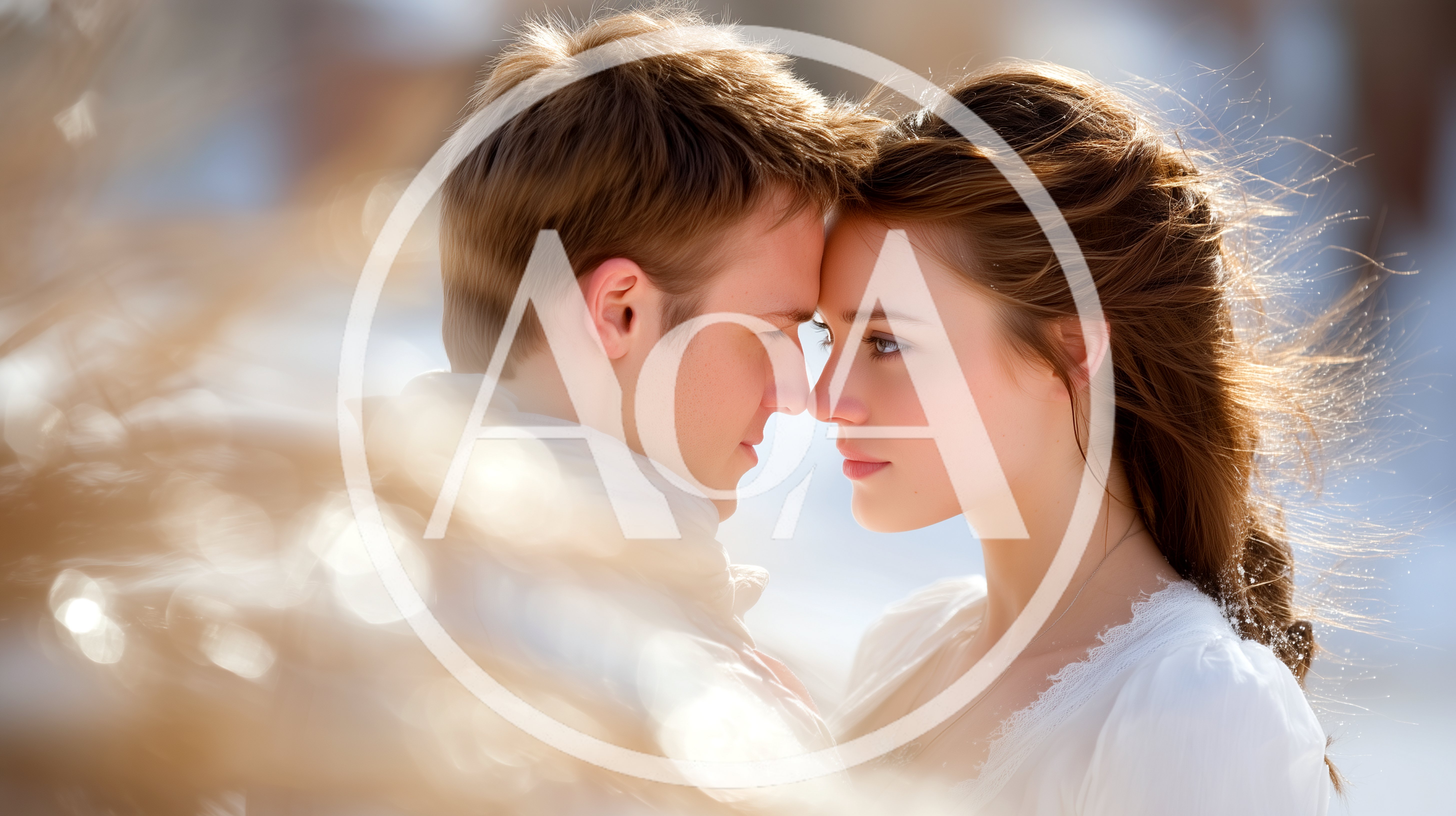 Young Couple Sharing An Intimate Moment Outdoors