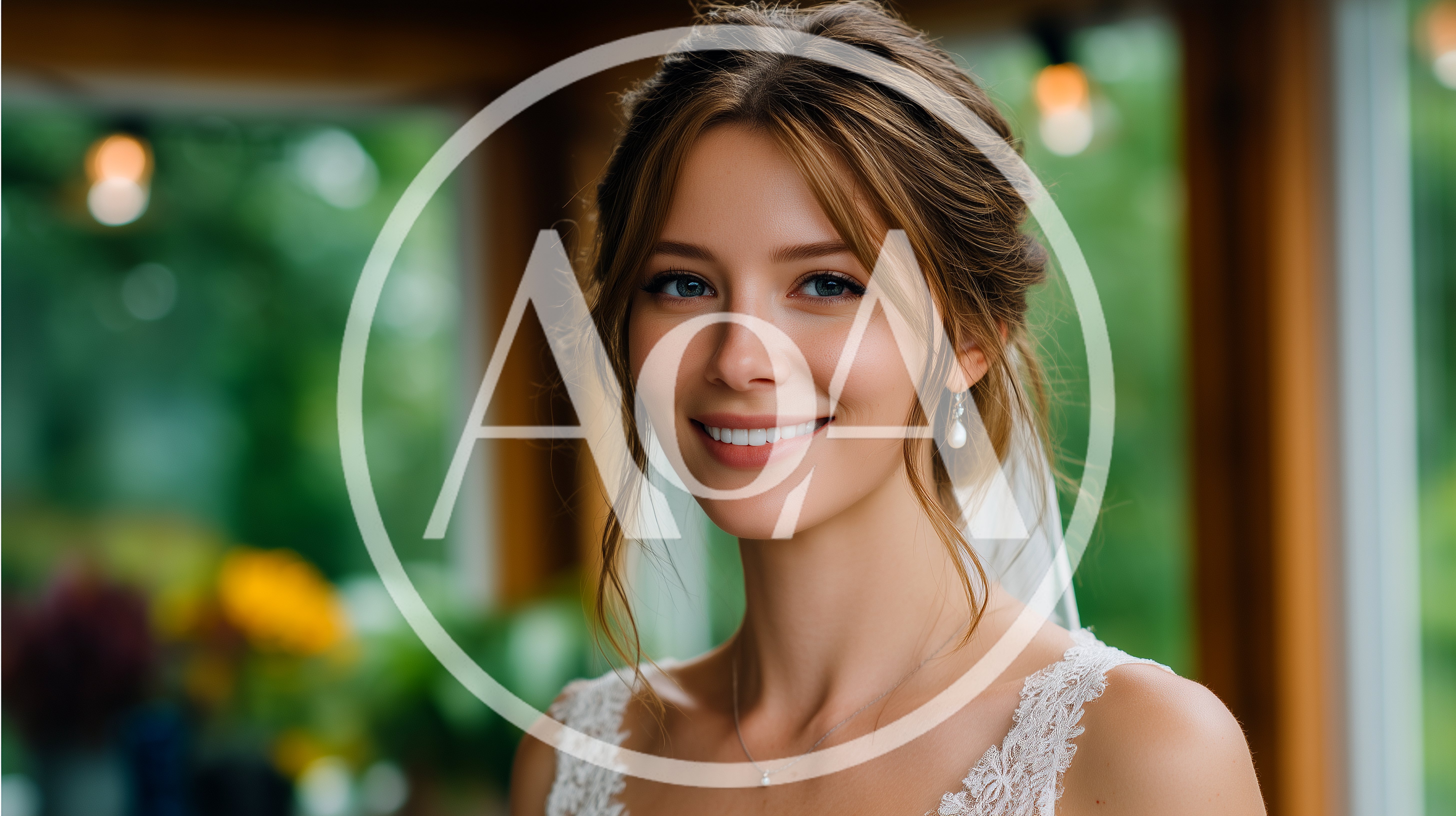 Portrait Of A Beautiful Bride Smiling