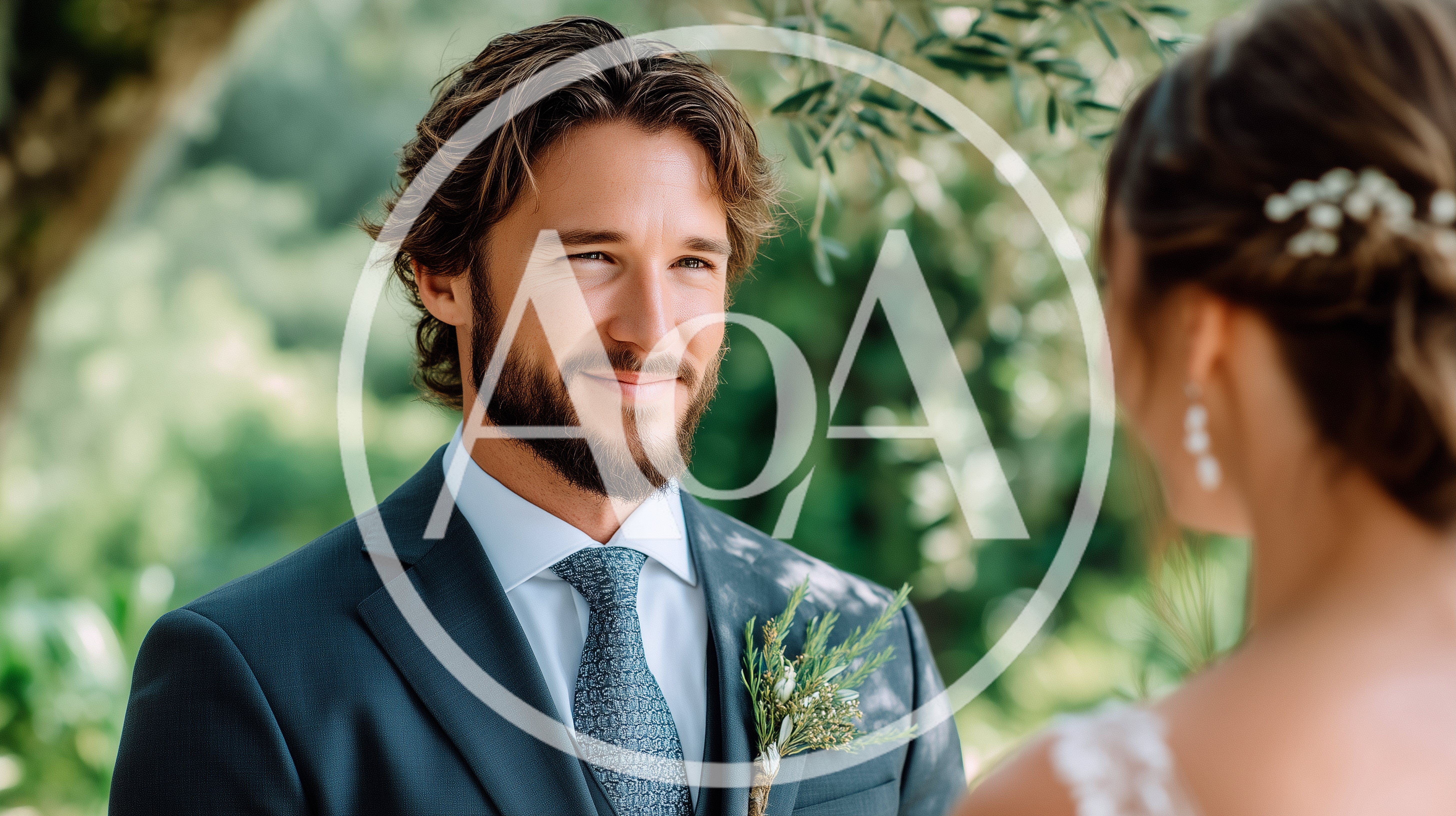 Groom Looking Lovingly At Bride During Wedding Ceremony