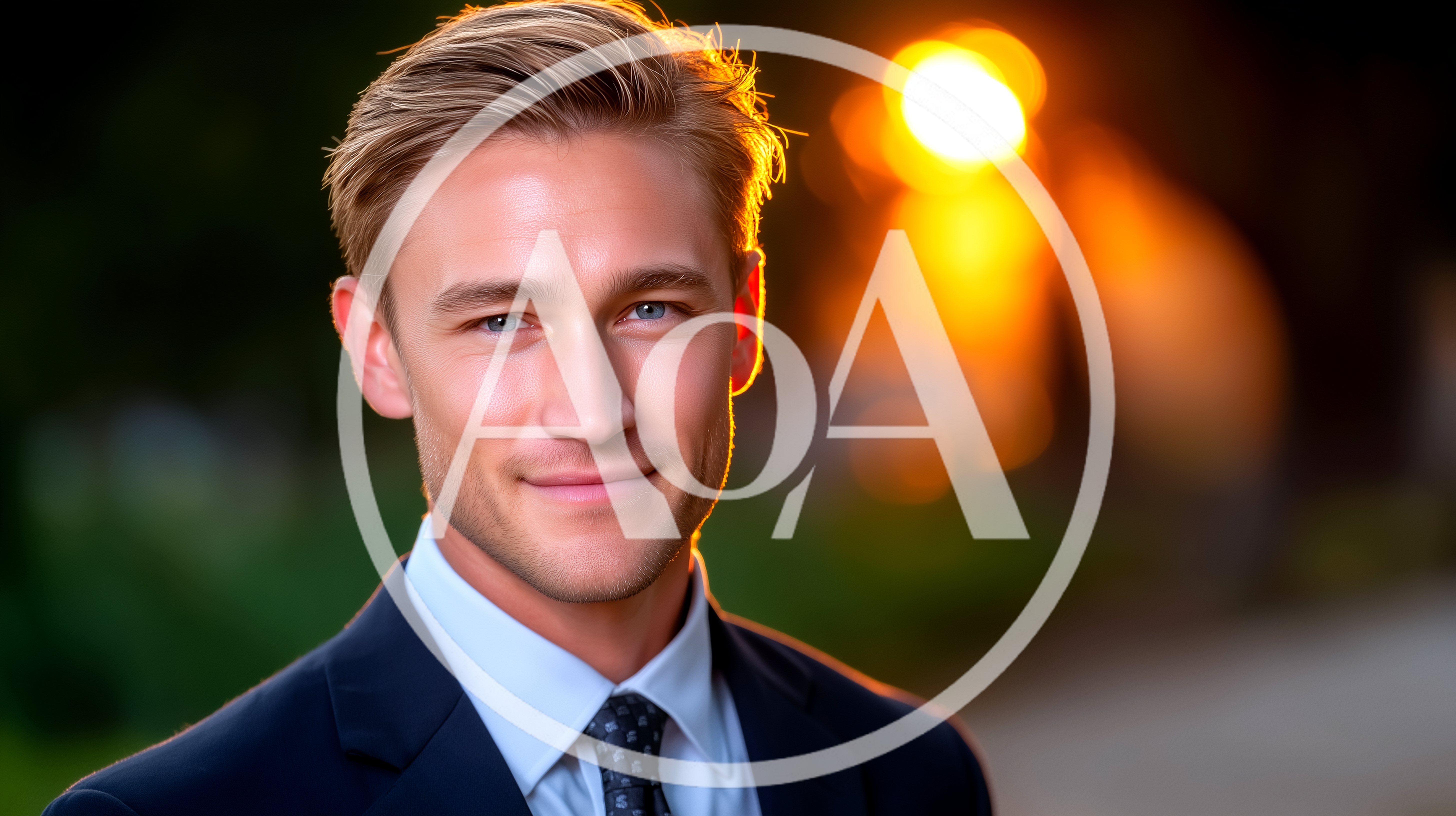 Portrait Of A Handsome Young Businessman Outdoors