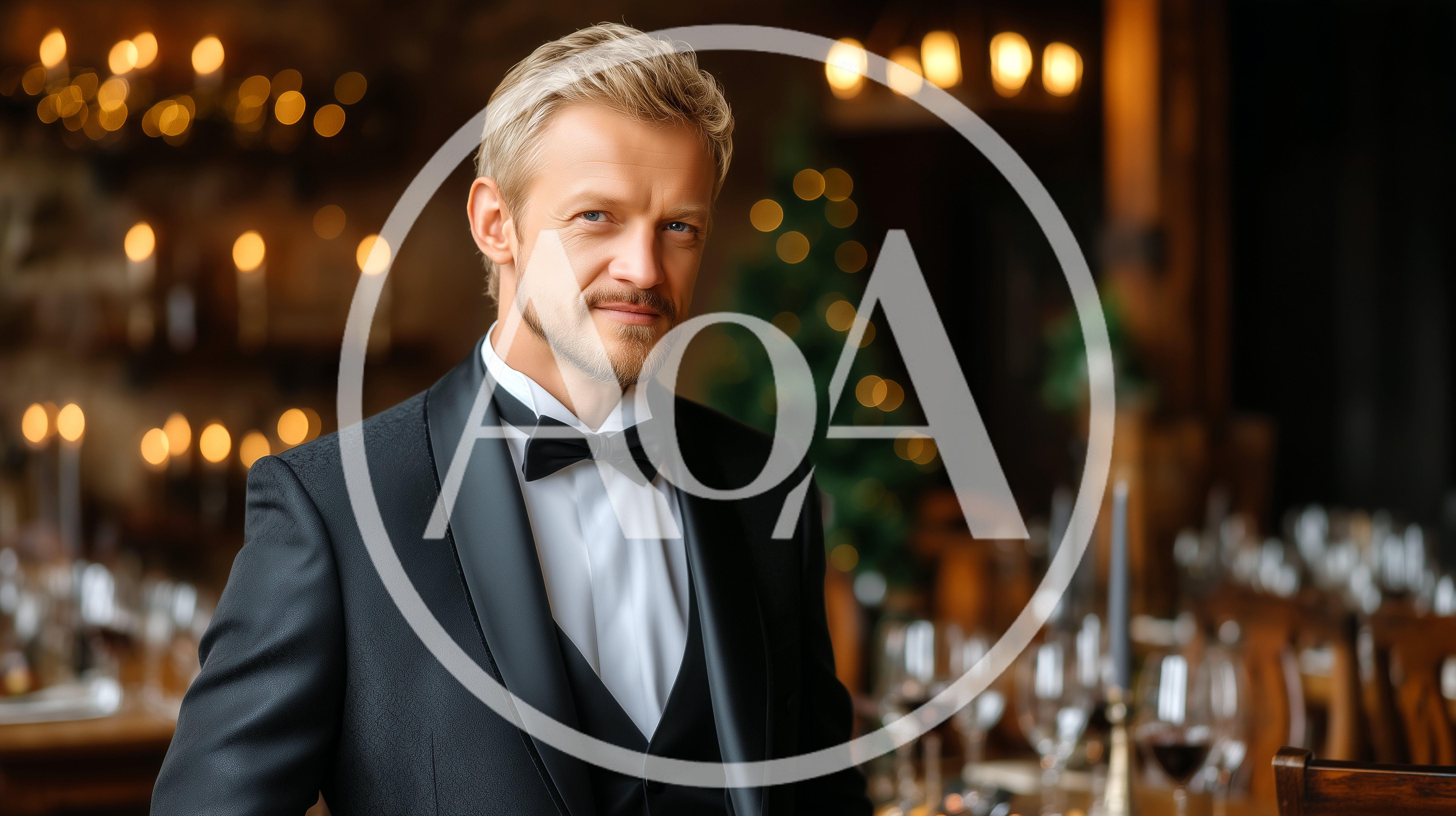 Elegant Man In Tuxedo At Formal Event