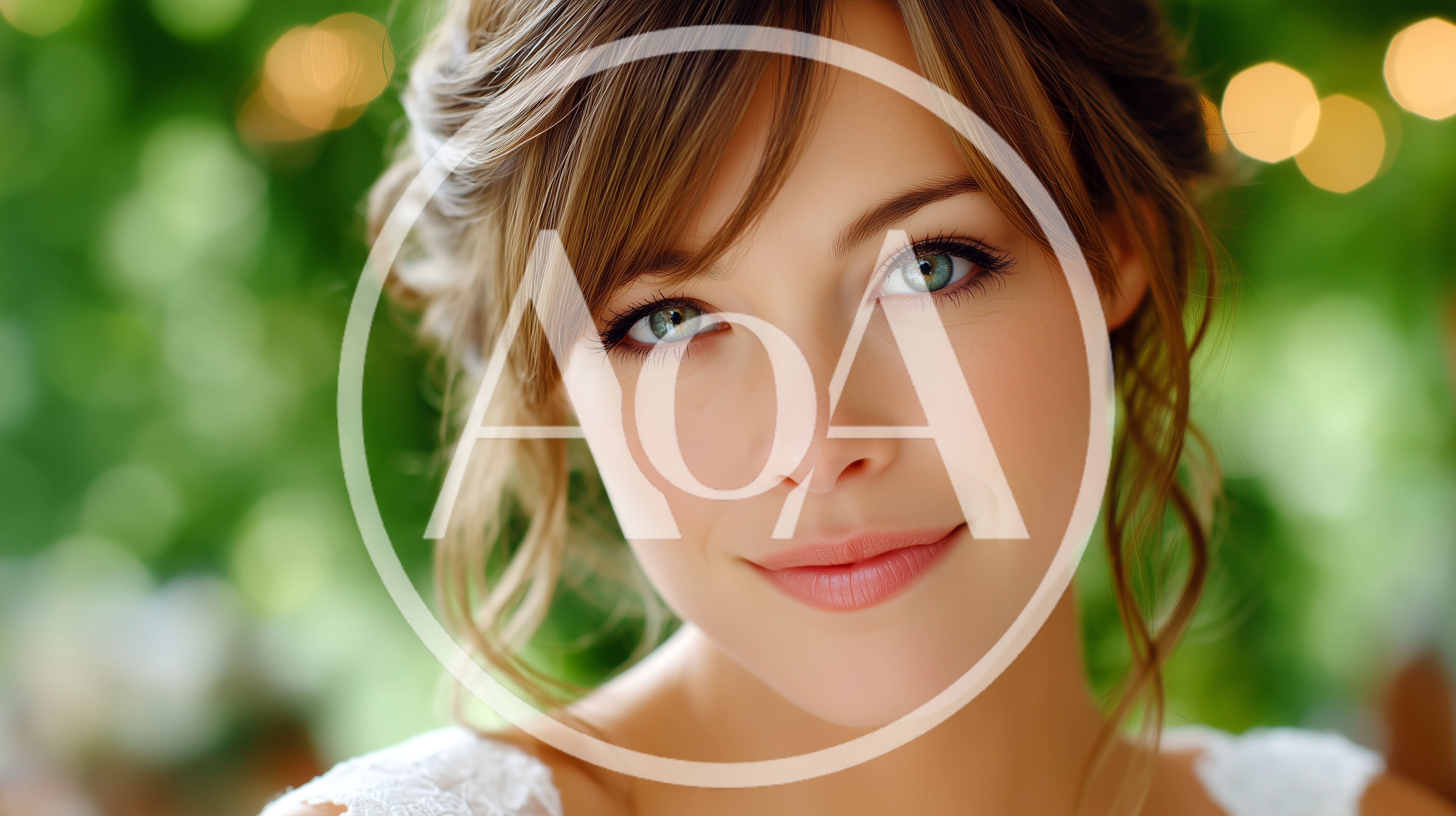 Portrait Of A Beautiful Bride With Soft Makeup