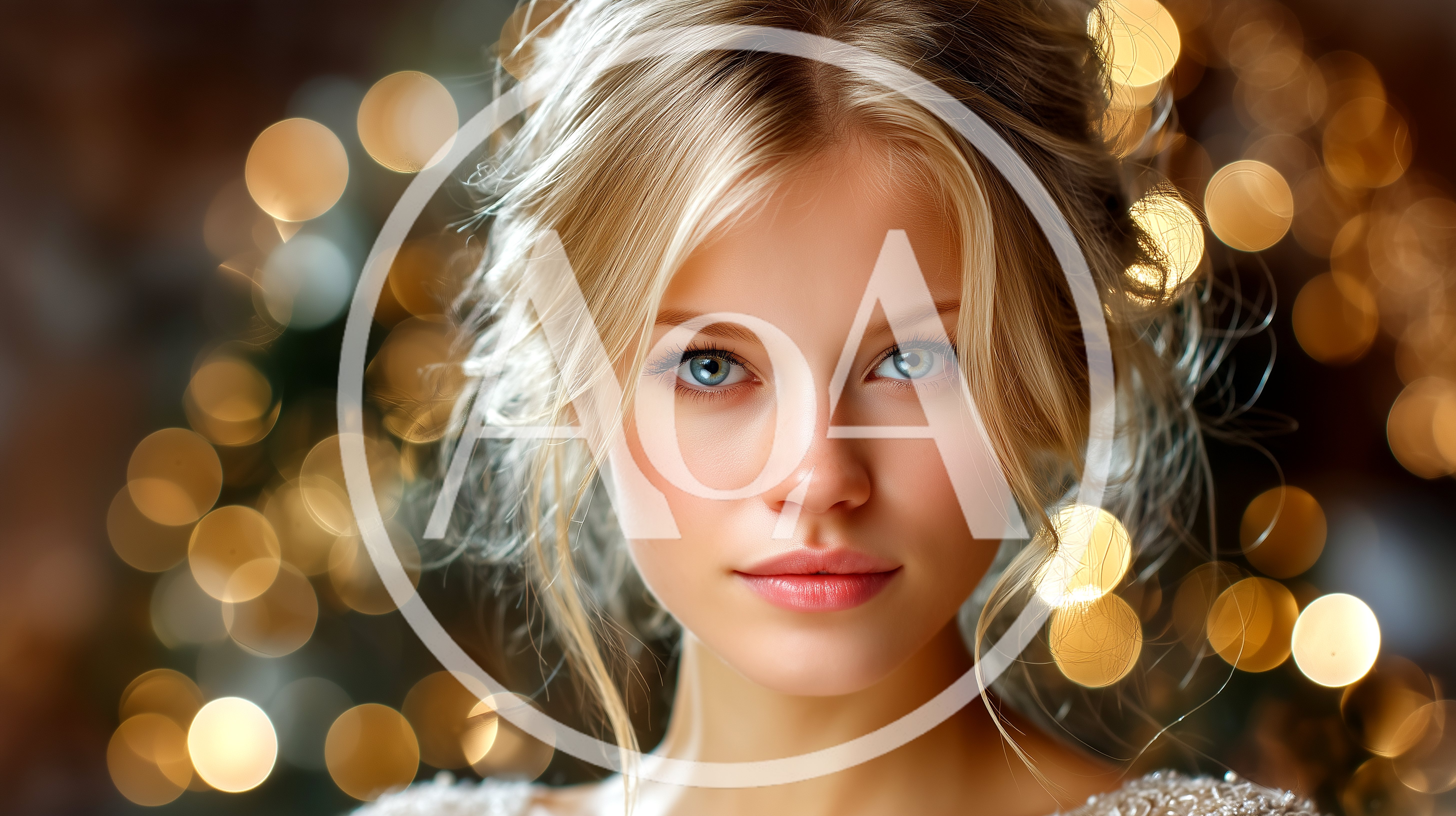 Portrait Of A Beautiful Young Blonde Woman
