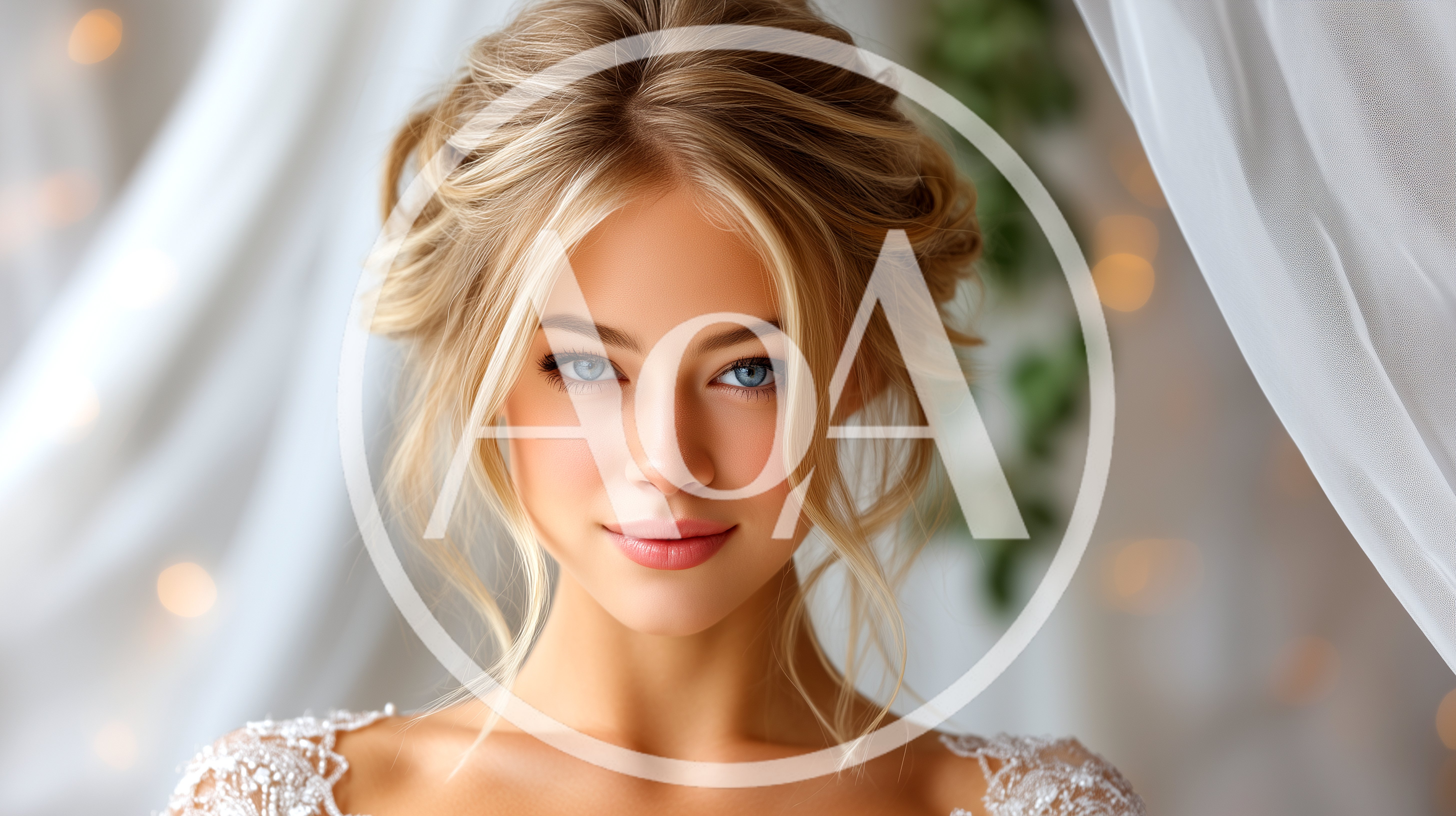 Portrait Of A Beautiful Blonde Bride