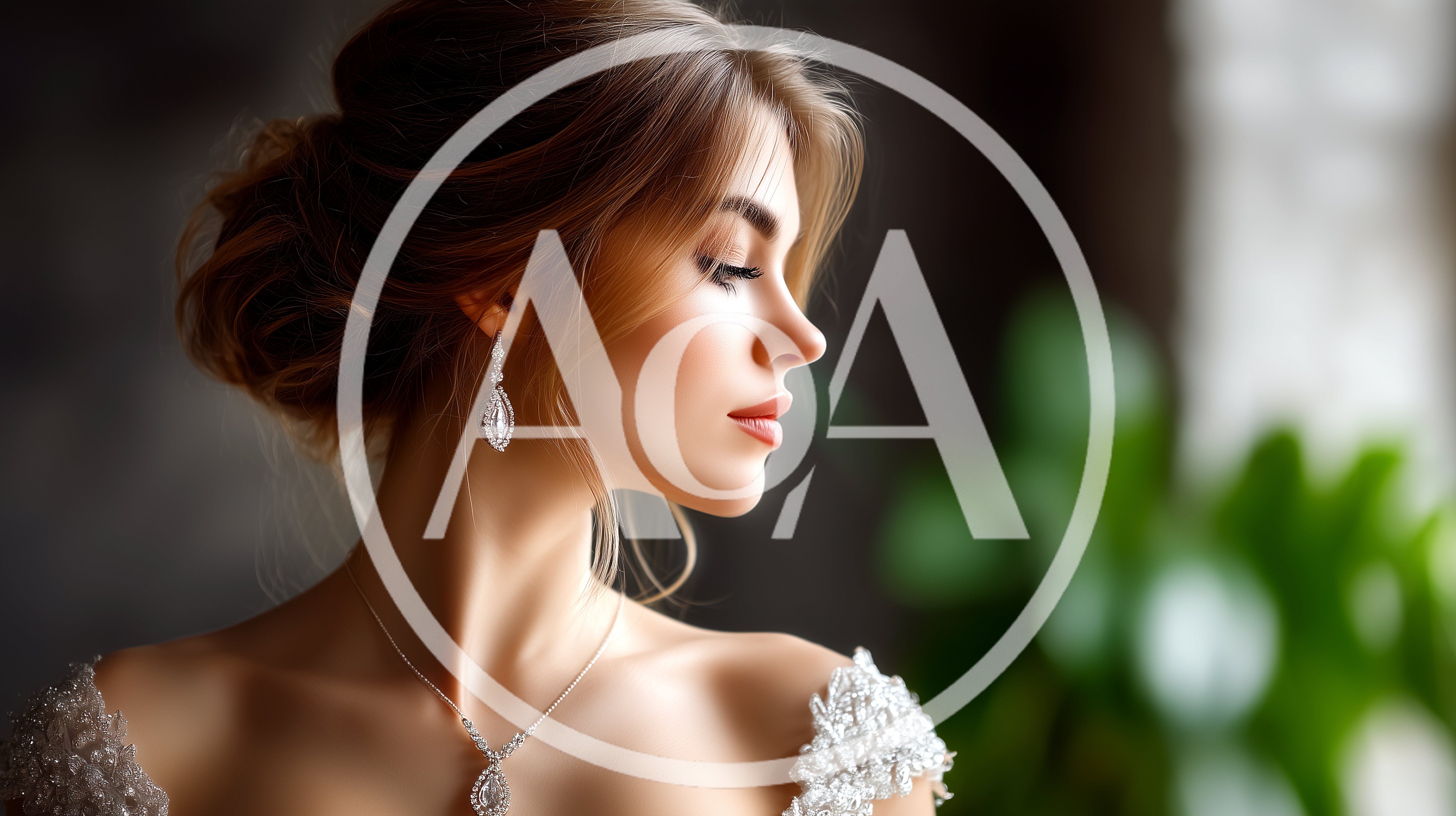 Elegant Bride With Sophisticated Updo And Jewelry