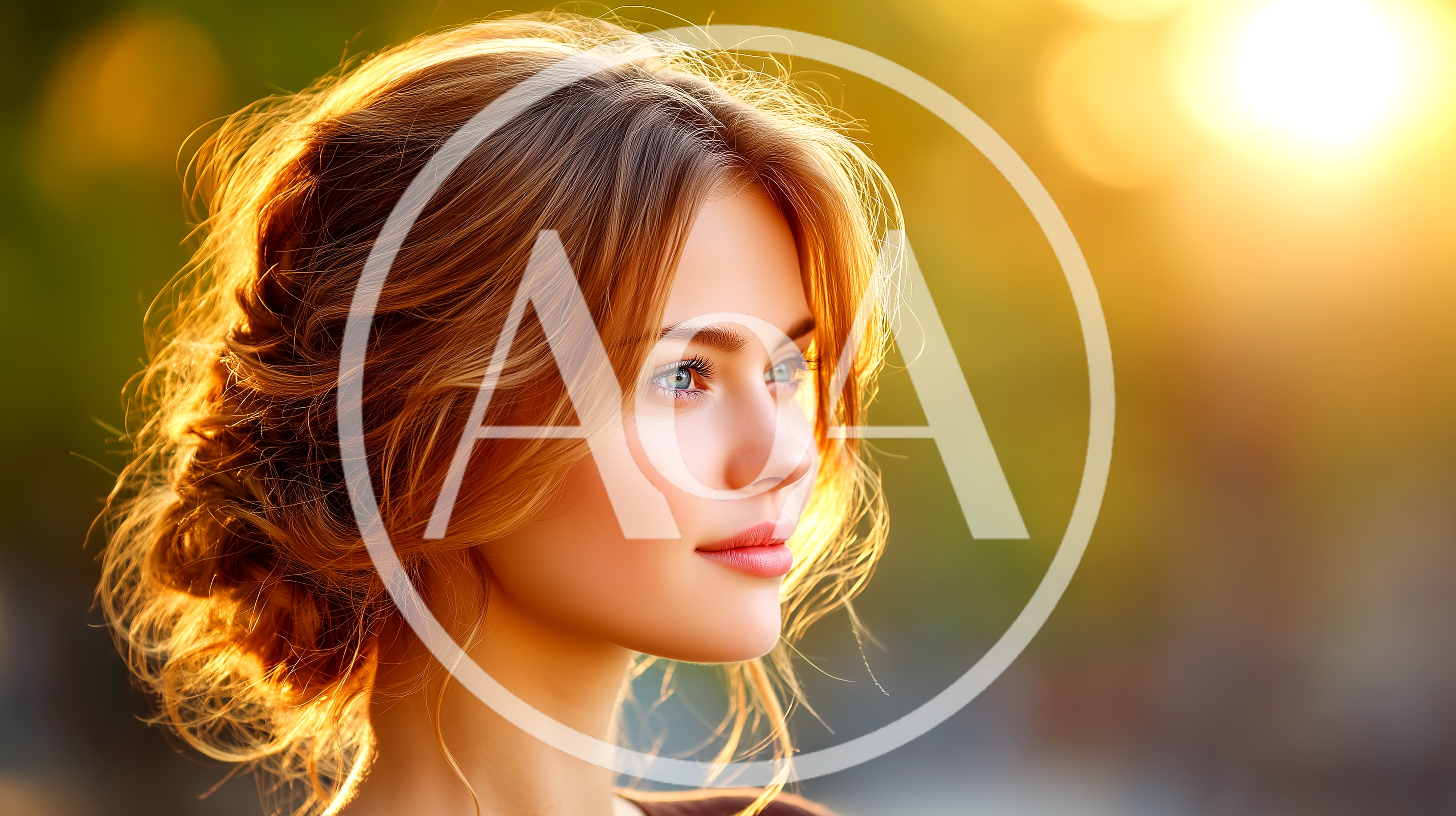 Portrait Of A Young Woman With Golden Hour Lighting