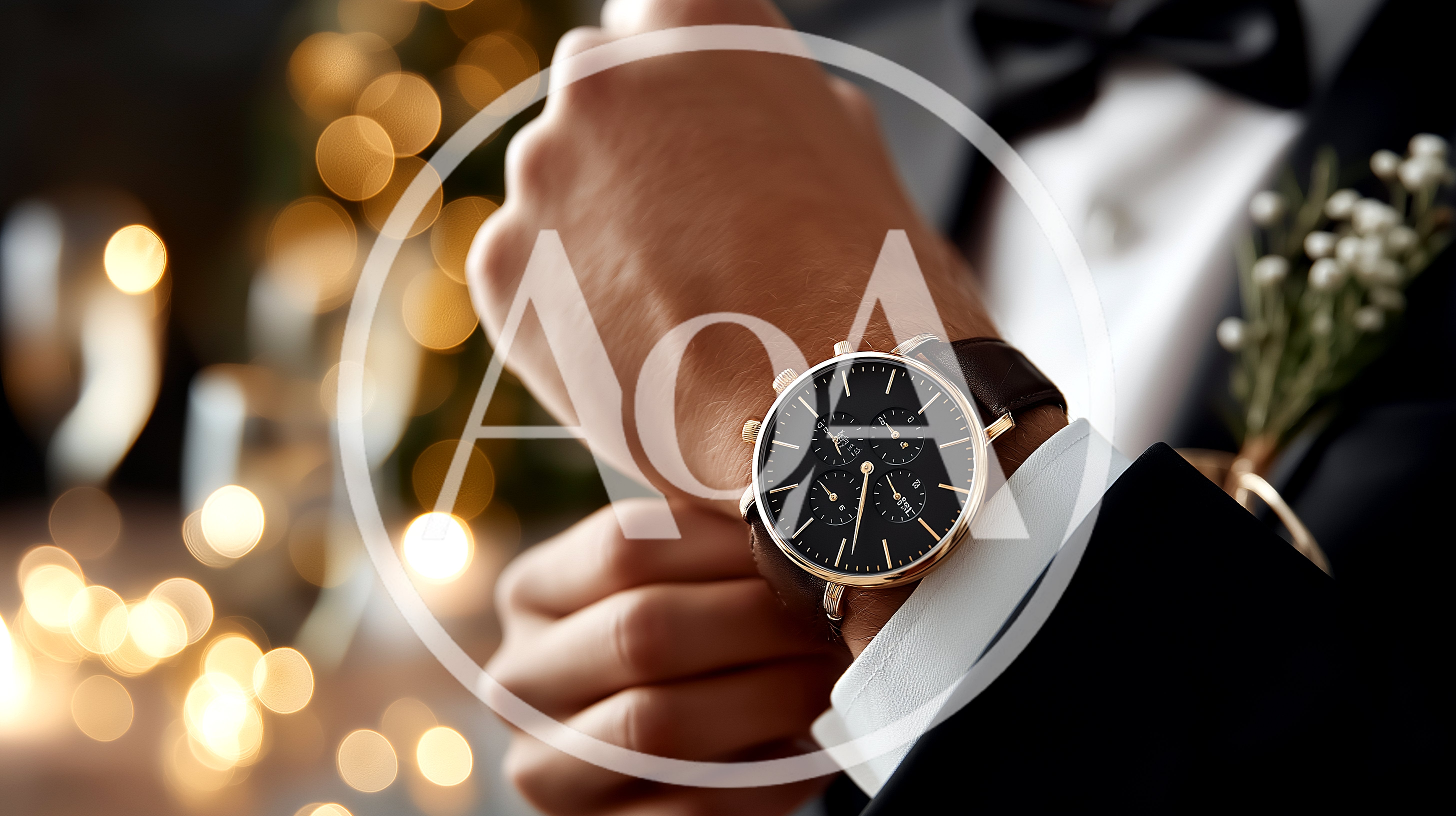 Groom Adjusting Cufflinks On His Wedding Day