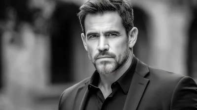 Portrait Of A Sophisticated Mature Man In A Suit