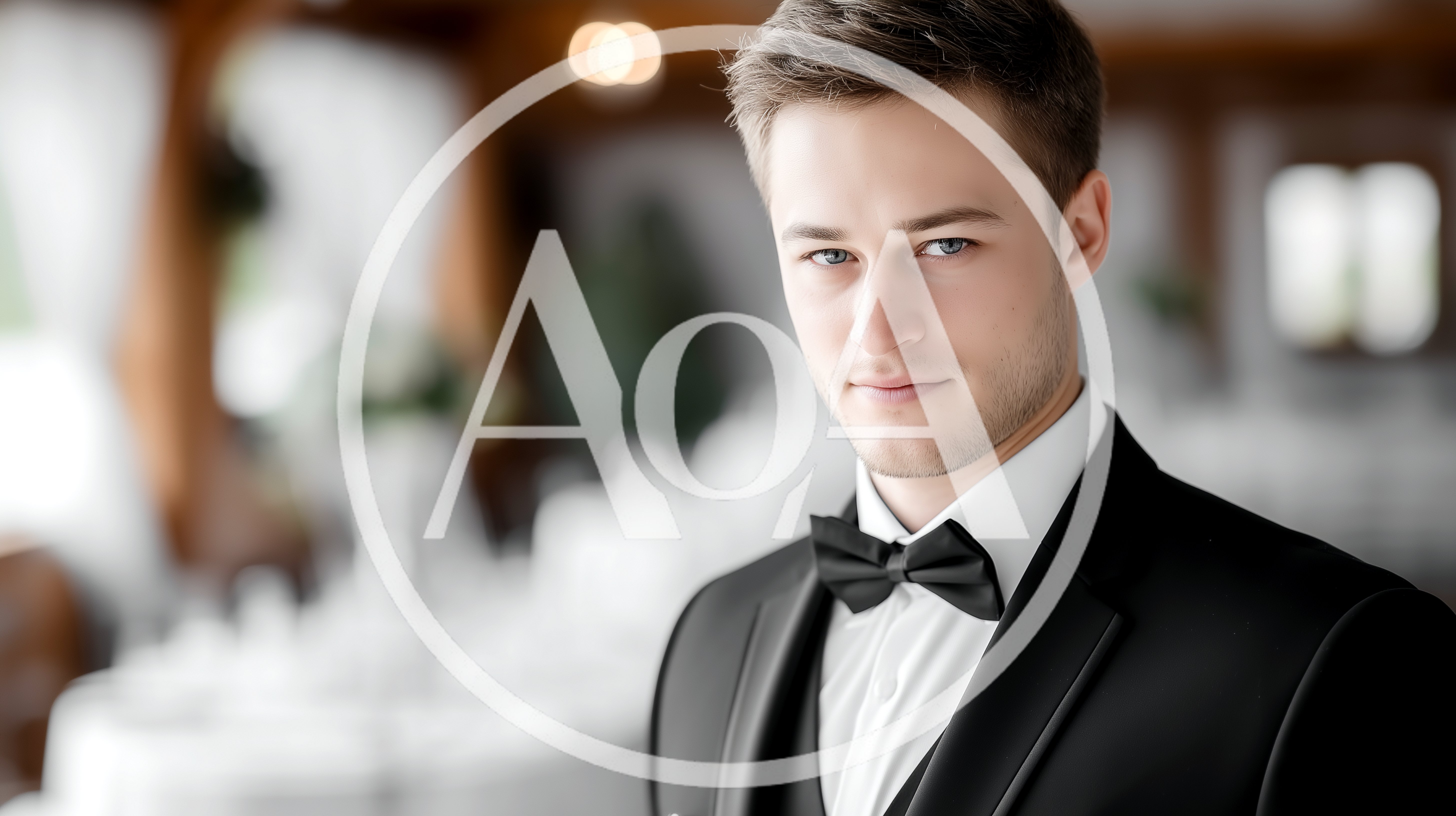 Handsome Young Man Wearing A Formal Tuxedo
