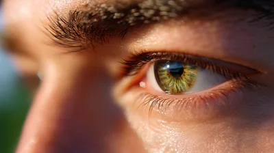 Extreme Close Up Of A Human Eye