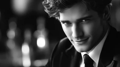 Portrait Of A Handsome Man In A Formal Suit