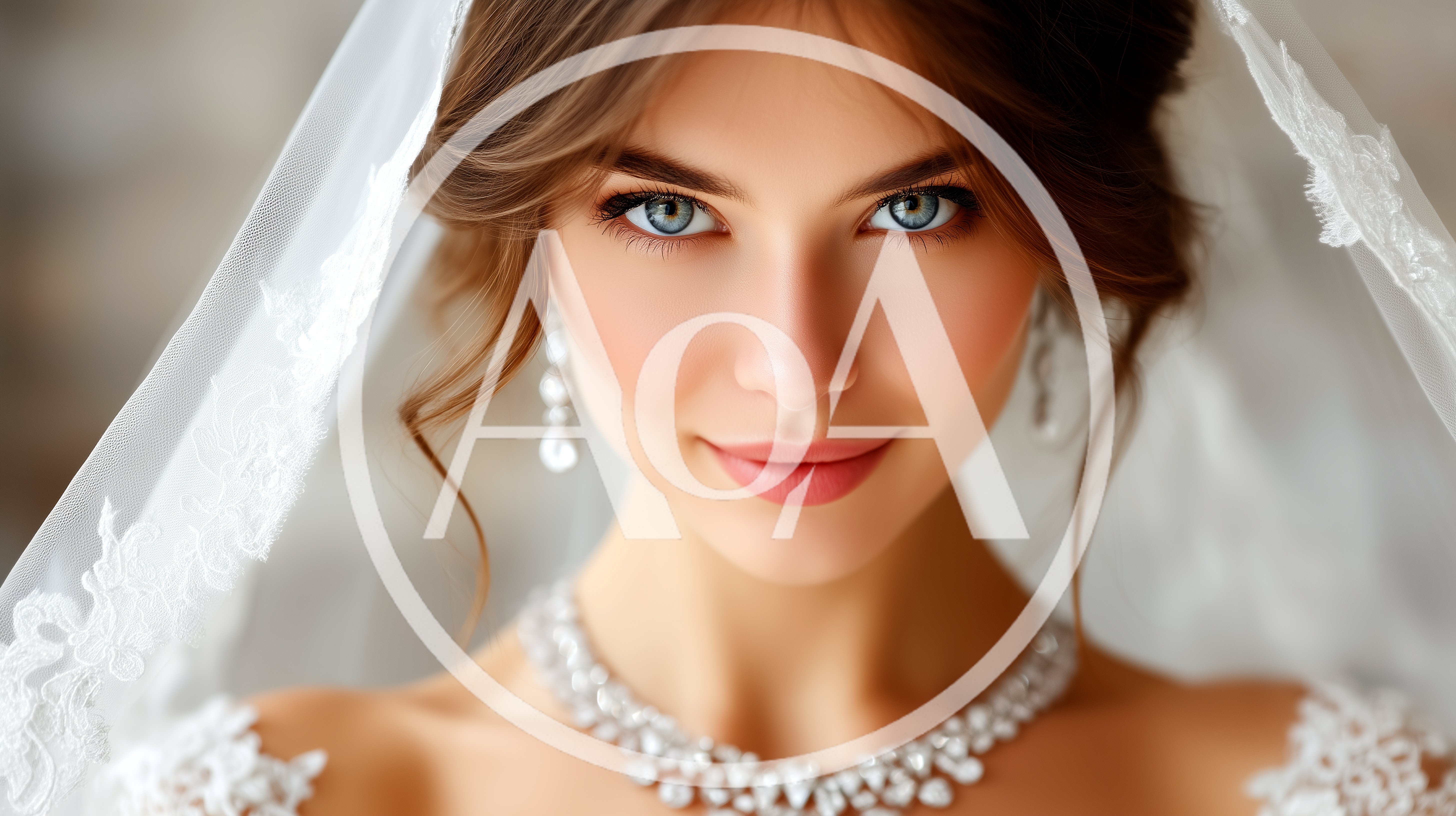 Beautiful Bride Wearing Elegant Jewelry And Veil