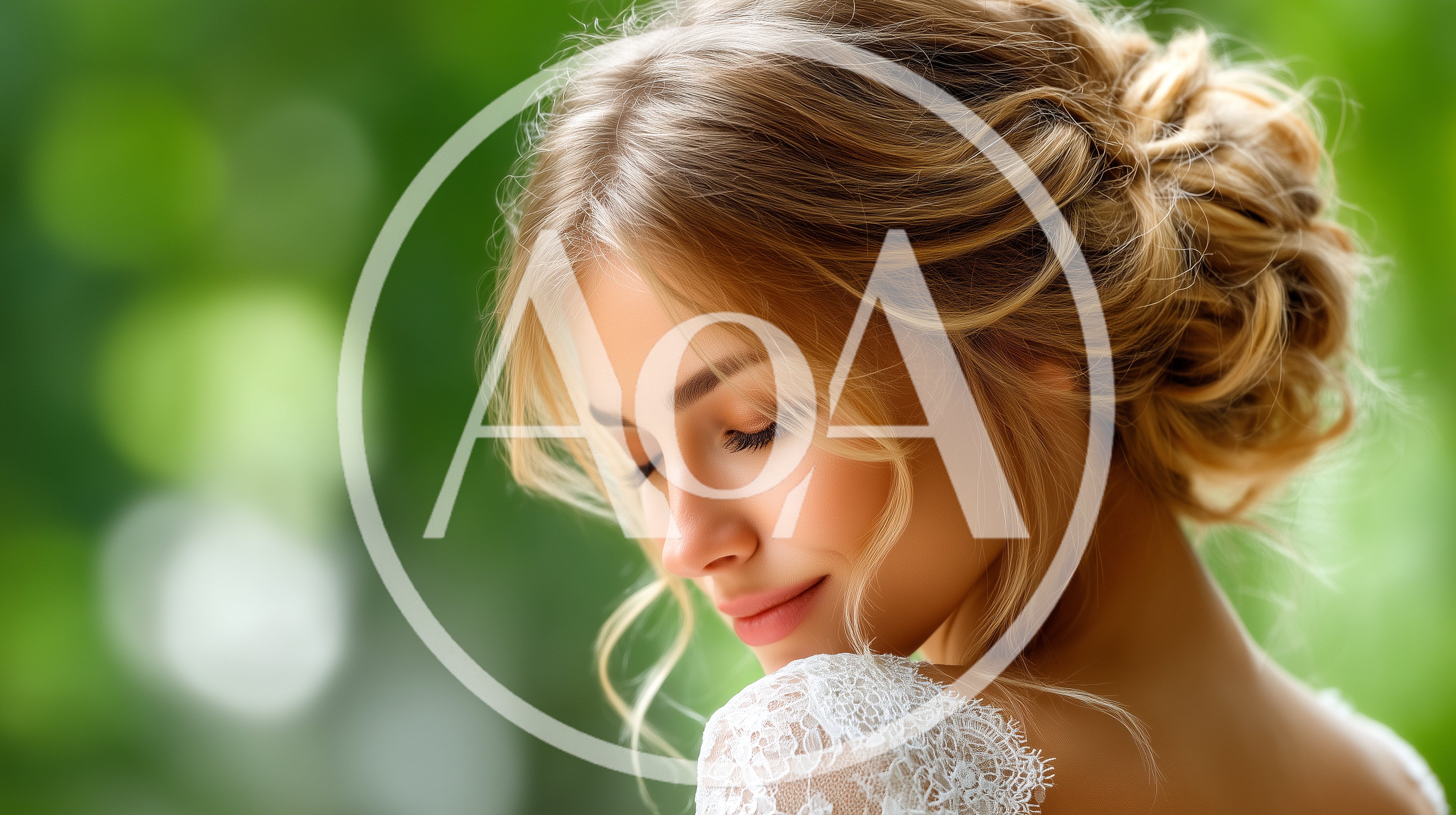 Beautiful Bride With Elegant Updo Hairstyle