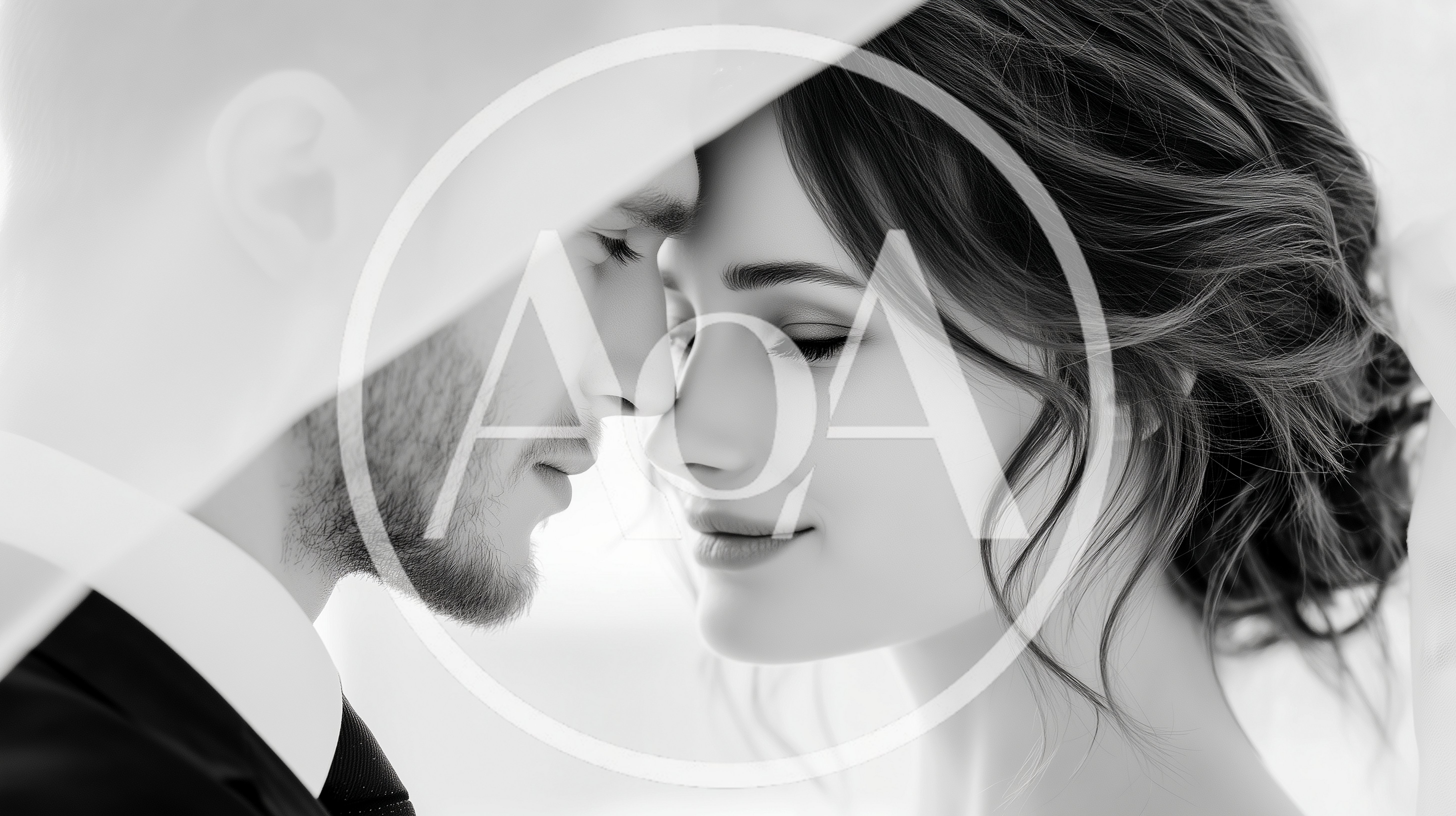 Romantic Bride And Groom Sharing An Intimate Moment