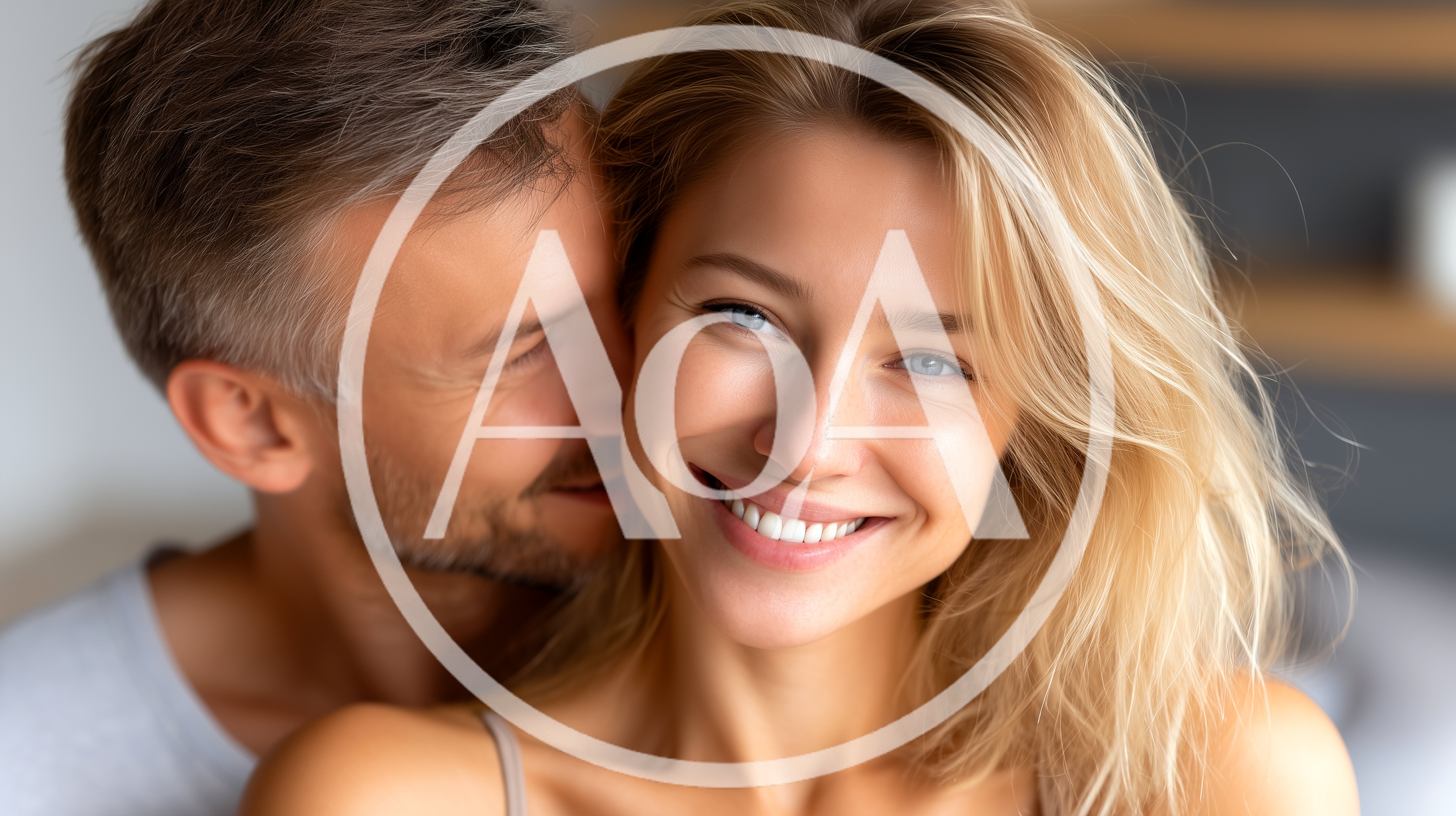 Affectionate Couple Embracing In A Cozy Home Setting