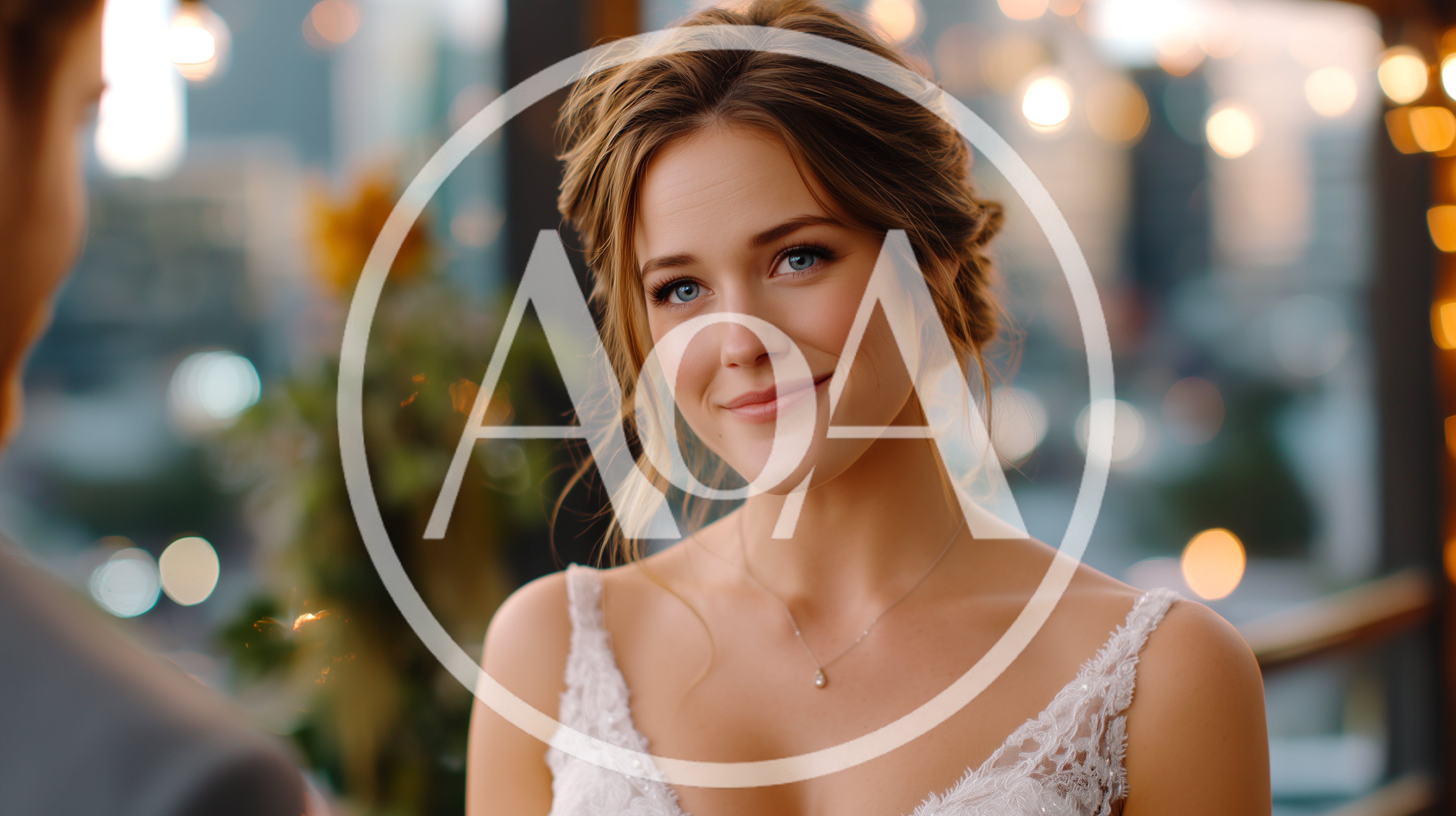 Beautiful Bride Smiling During Wedding Ceremony