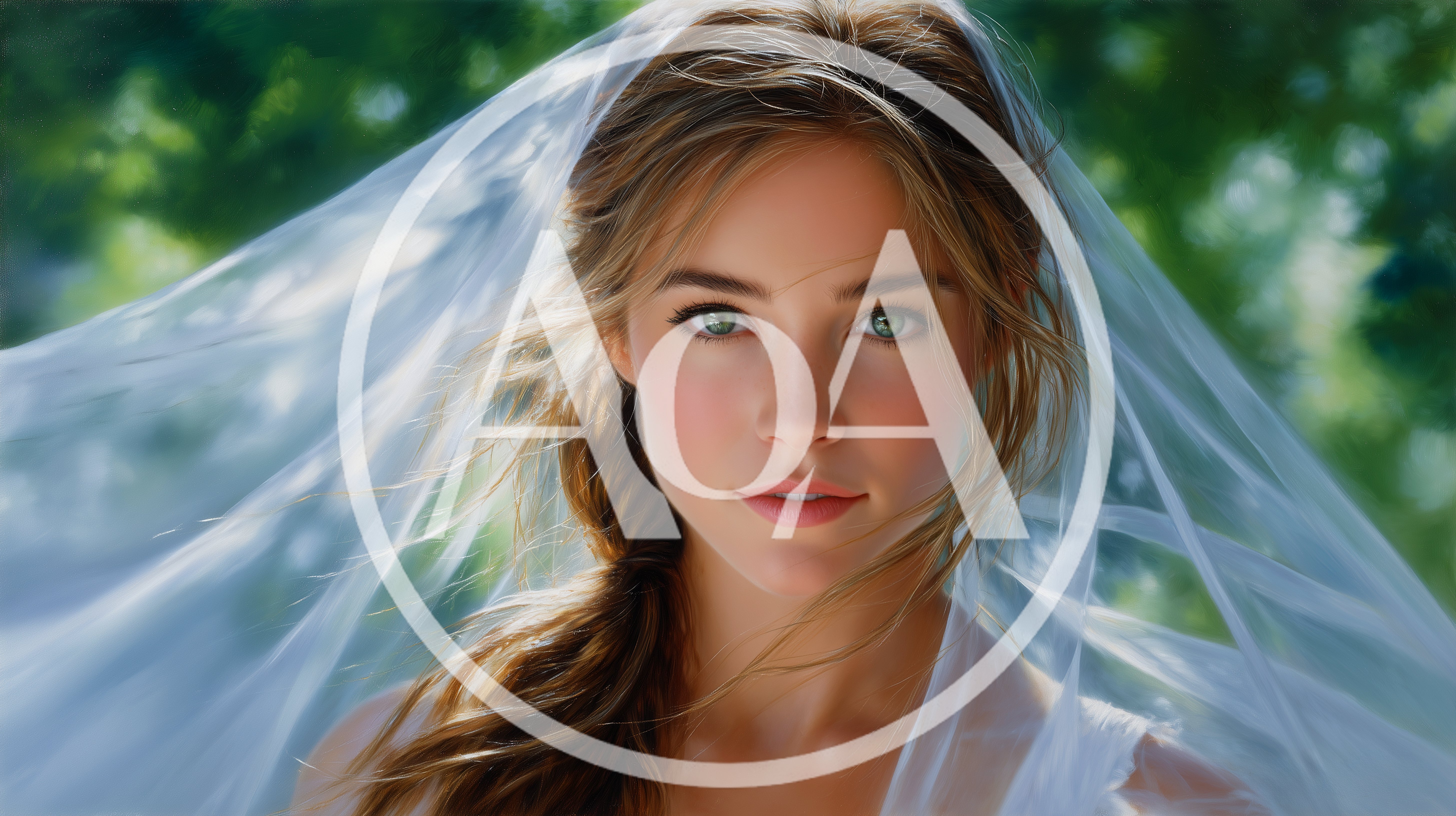 Portrait Of A Beautiful Bride With A Veil