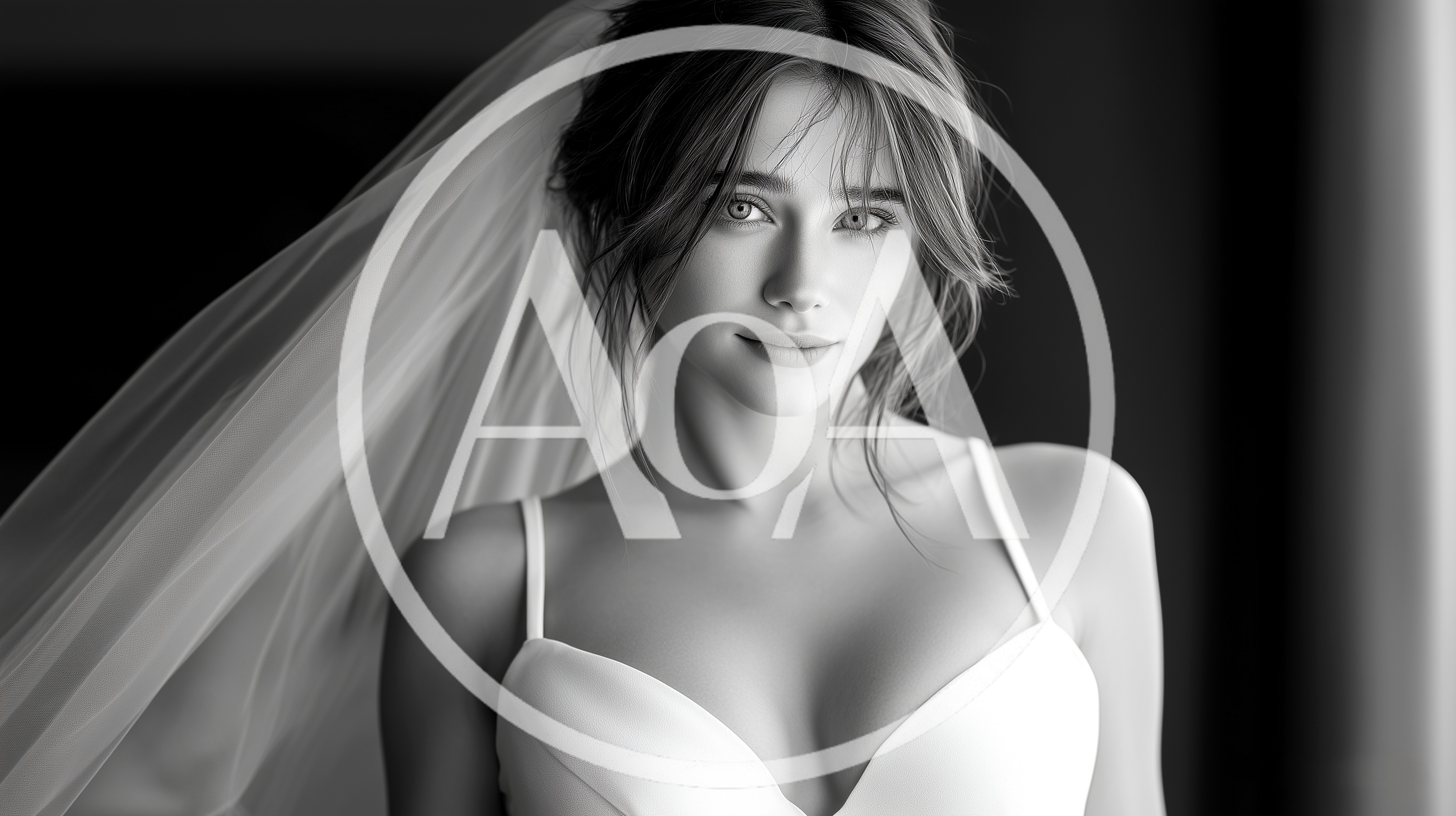 Portrait Of A Beautiful Bride In A Wedding Veil