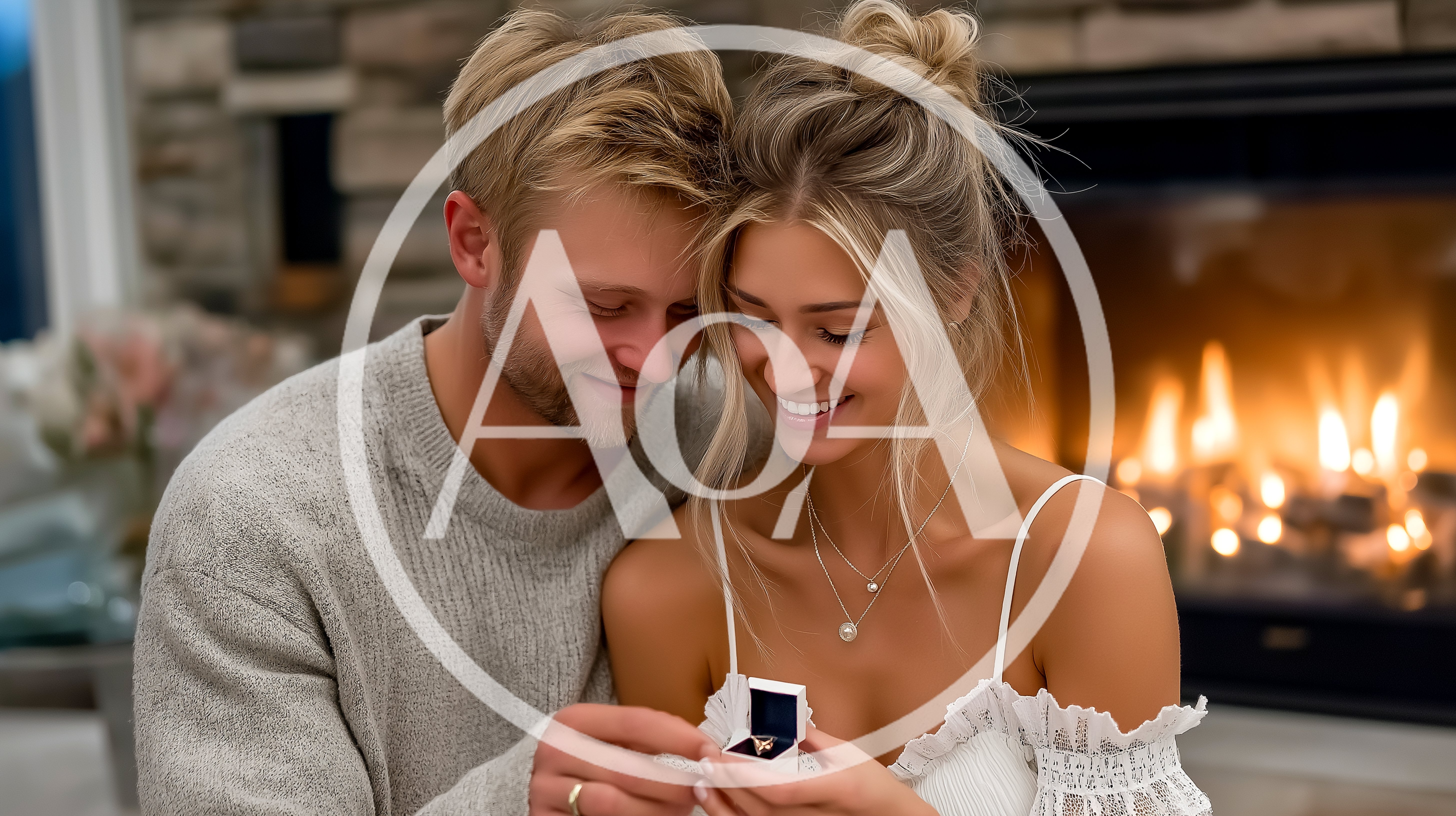 Man Proposing To Woman With Engagement Ring