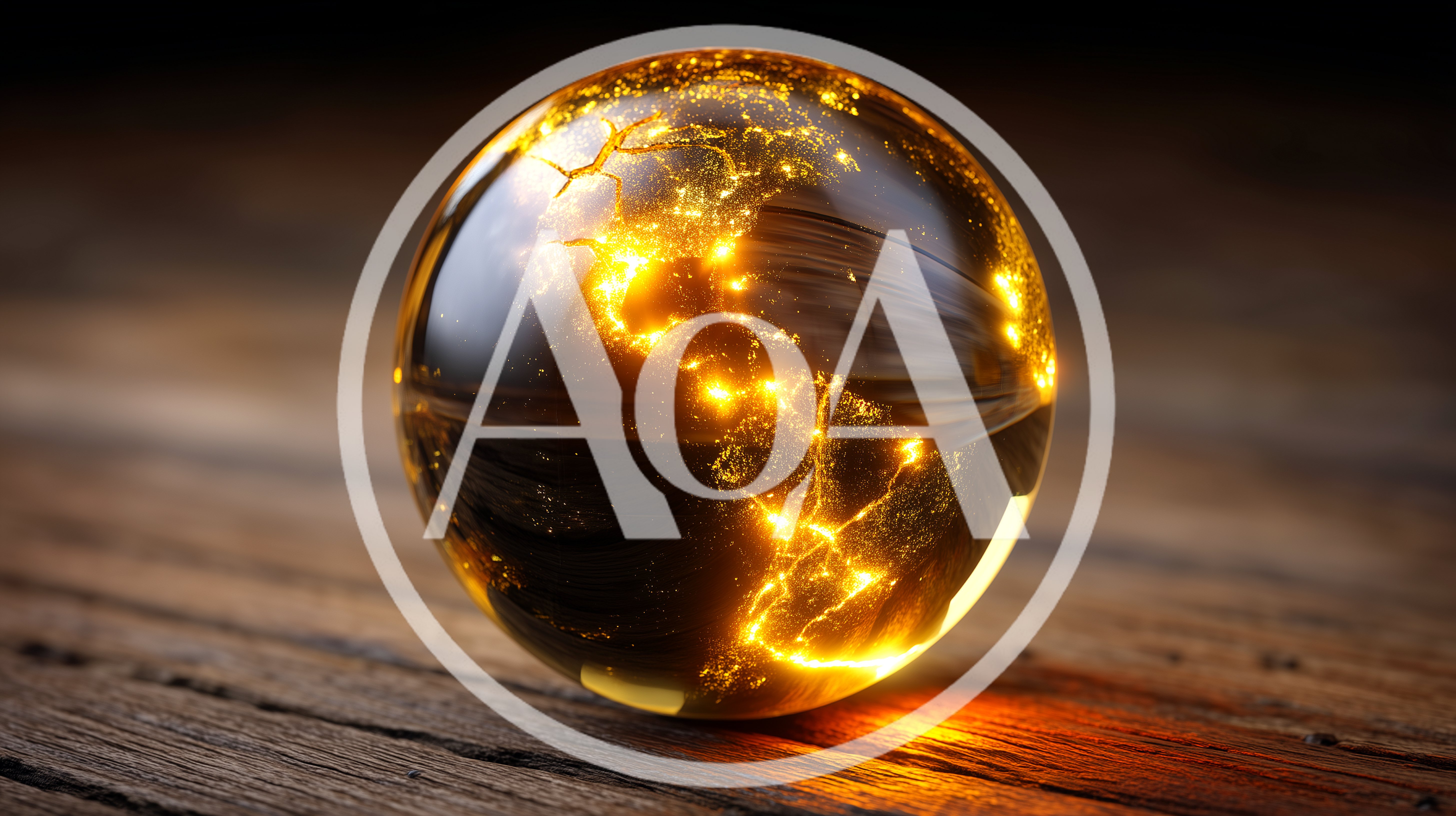 Glowing Earth Map Inside A Glass Sphere