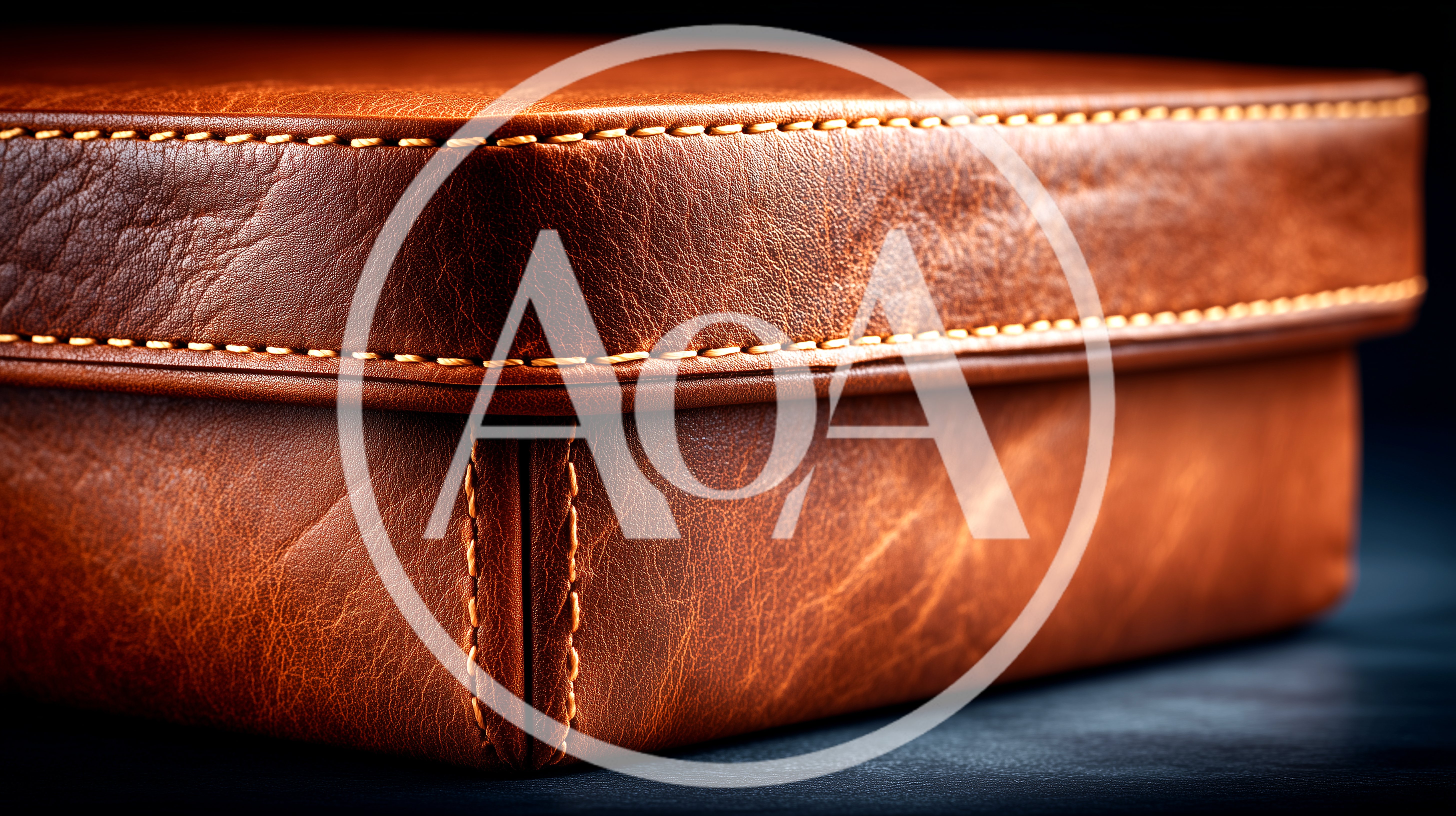 Close Up Of A Brown Leather Box