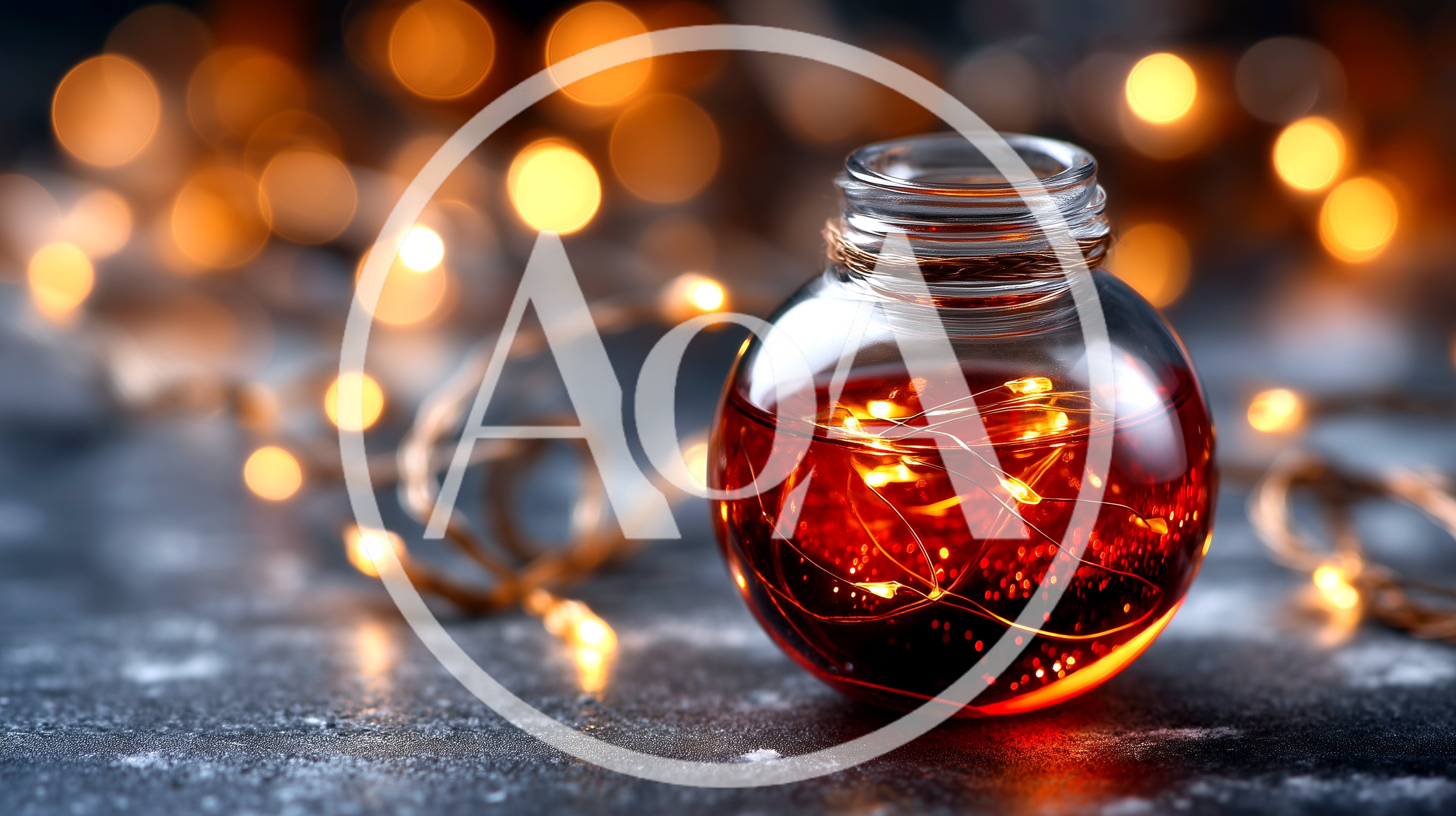 Glass Jar Filled With Glowing Fairy Lights
