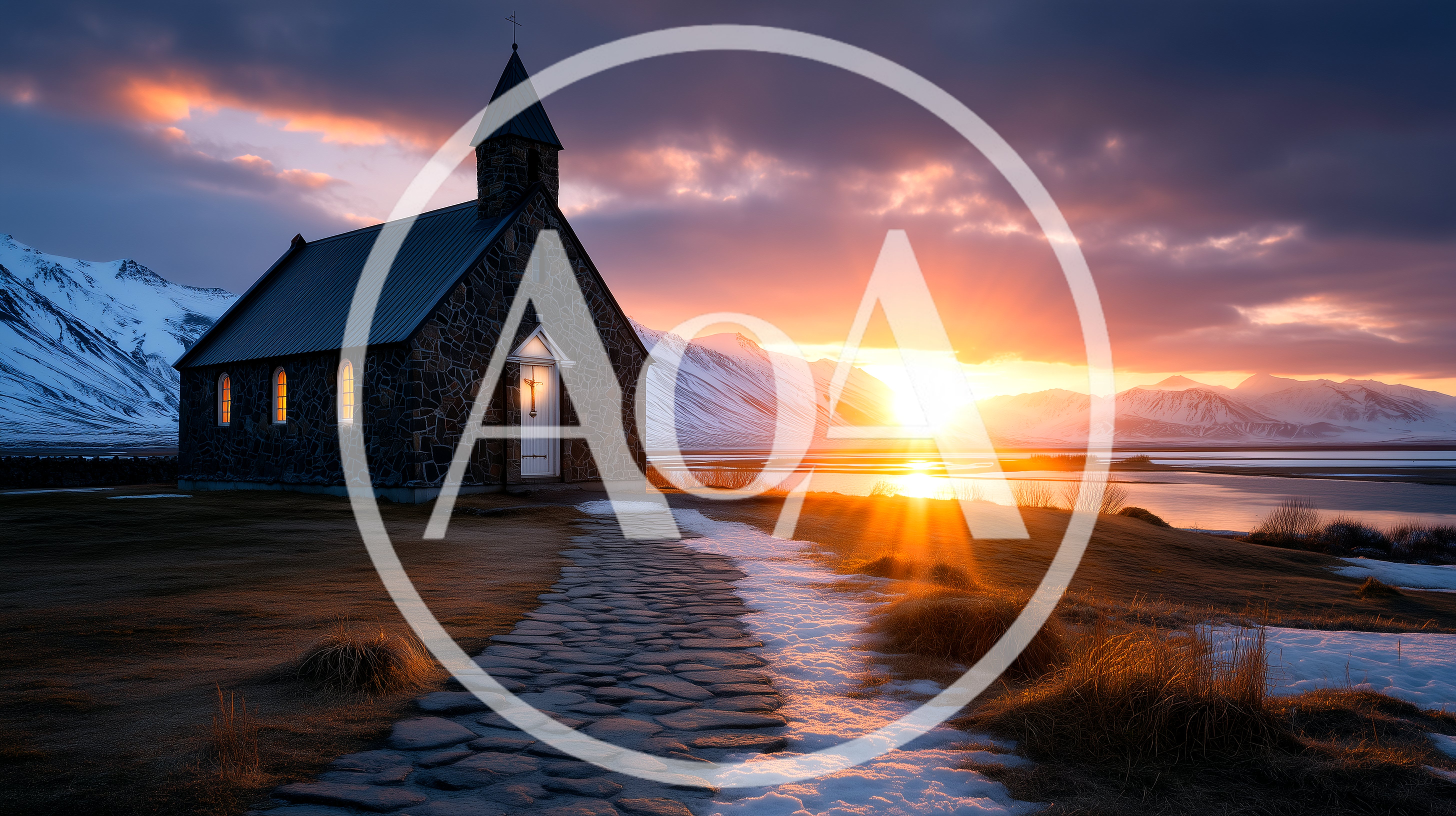Church of the Good Shepherd at Sunset