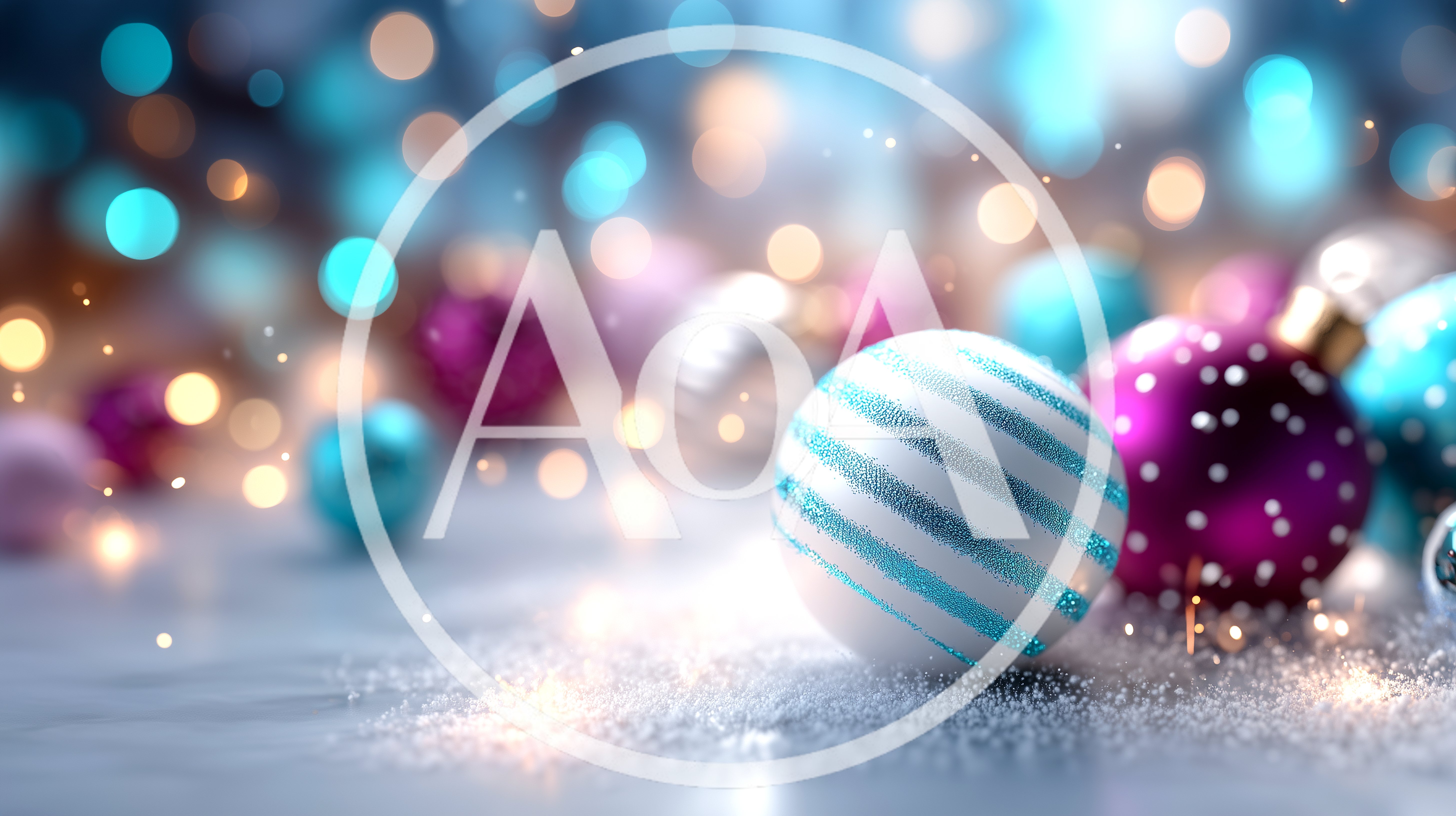 Christmas Ornaments With Blue And Purple Baubles
