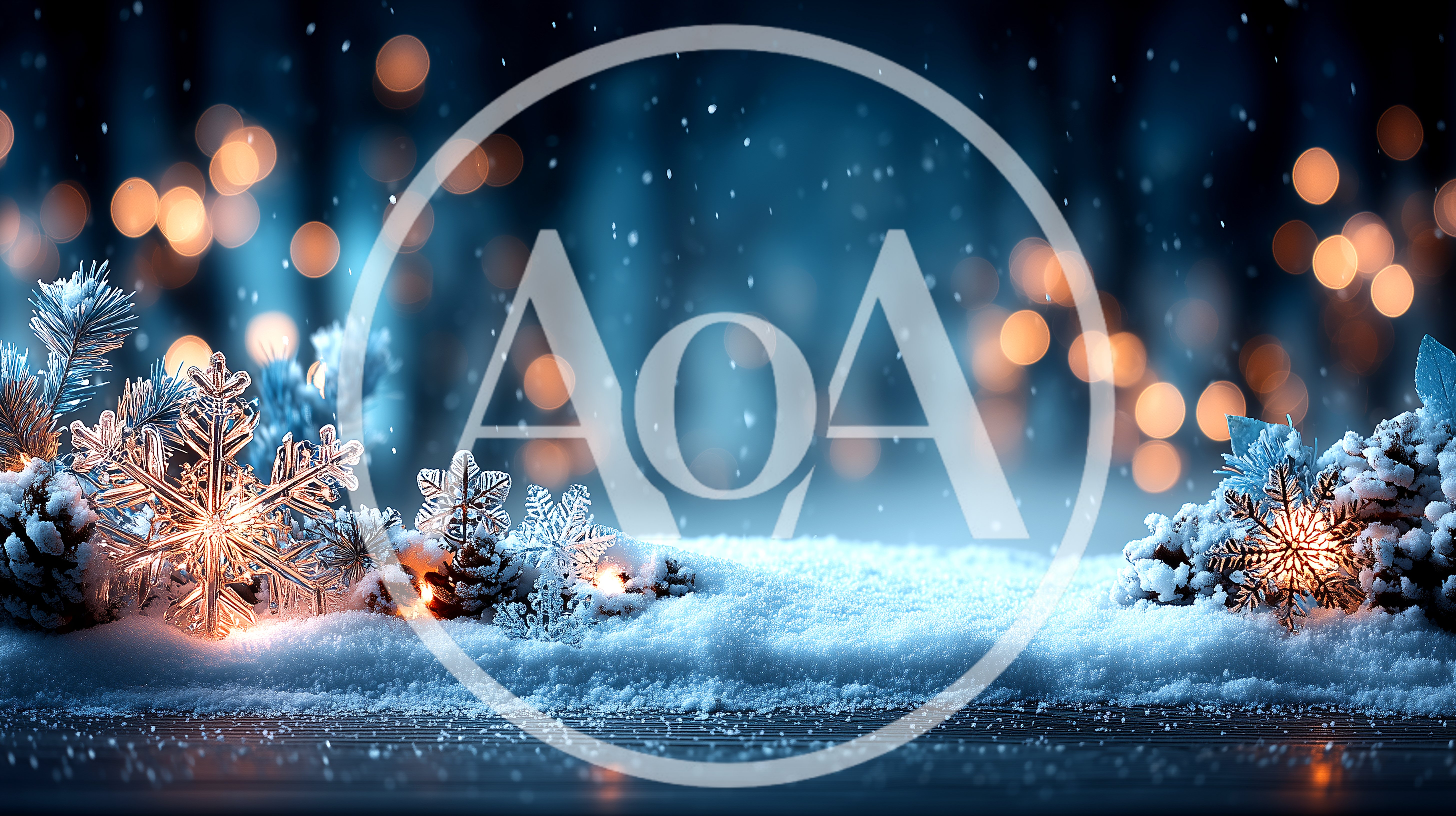 Winter Holiday Background With Snowflakes And Pine Cones