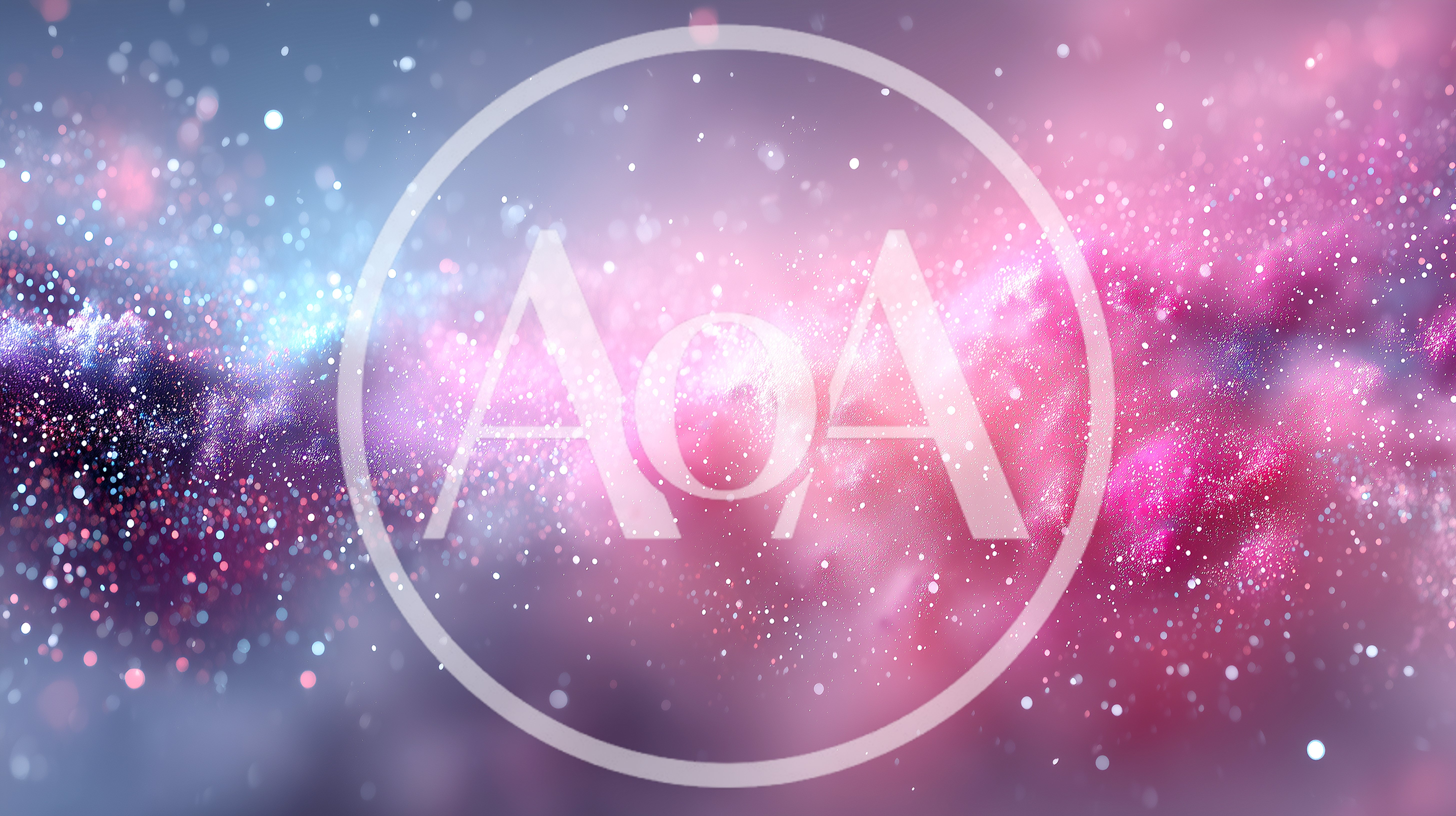 Abstract Pink And Blue Nebula Space Background