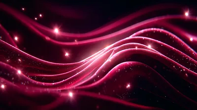 Abstract Red Wavy Silk Fabric Background