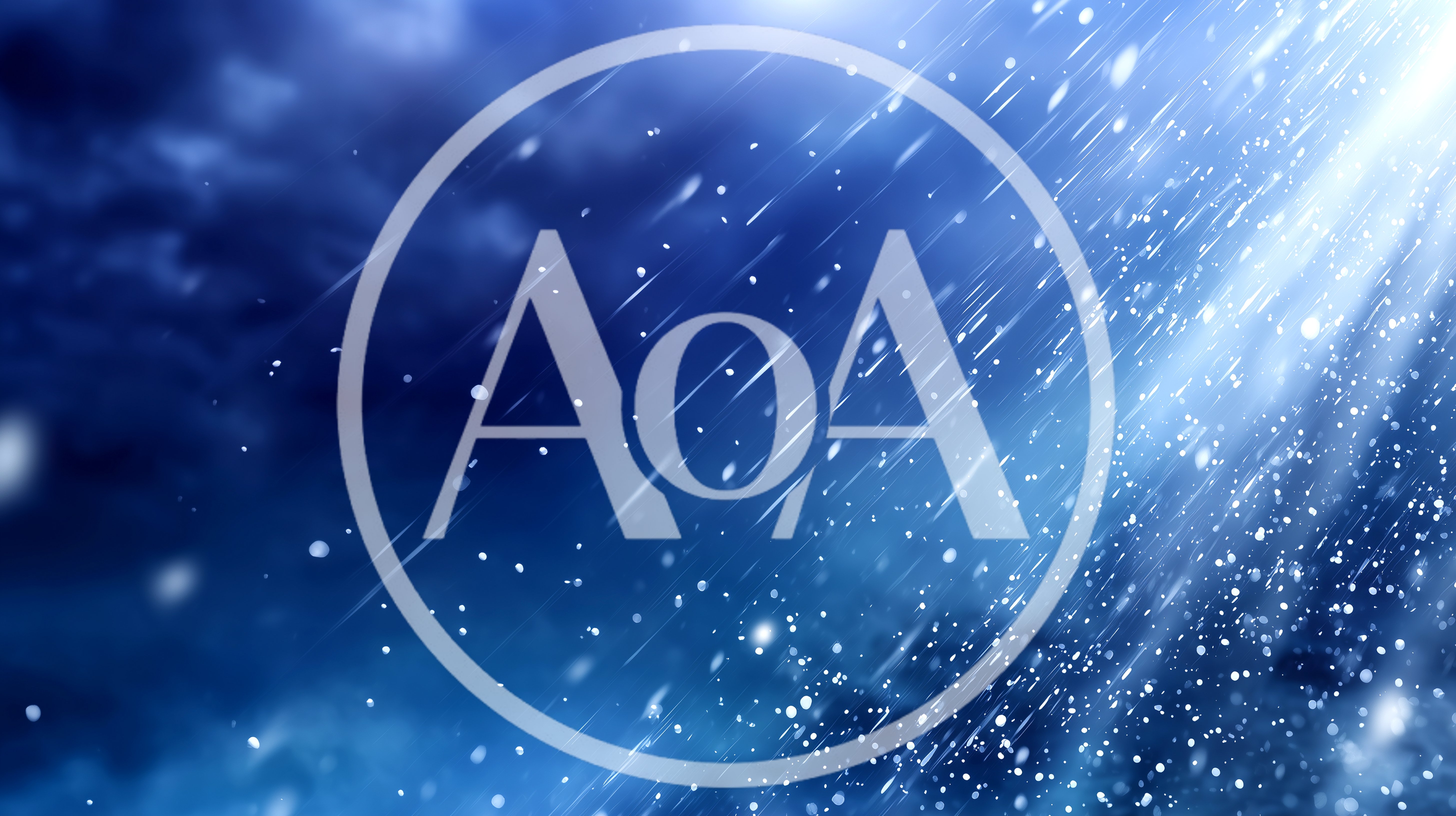 Abstract Blue Background With Falling Rain And Light Rays