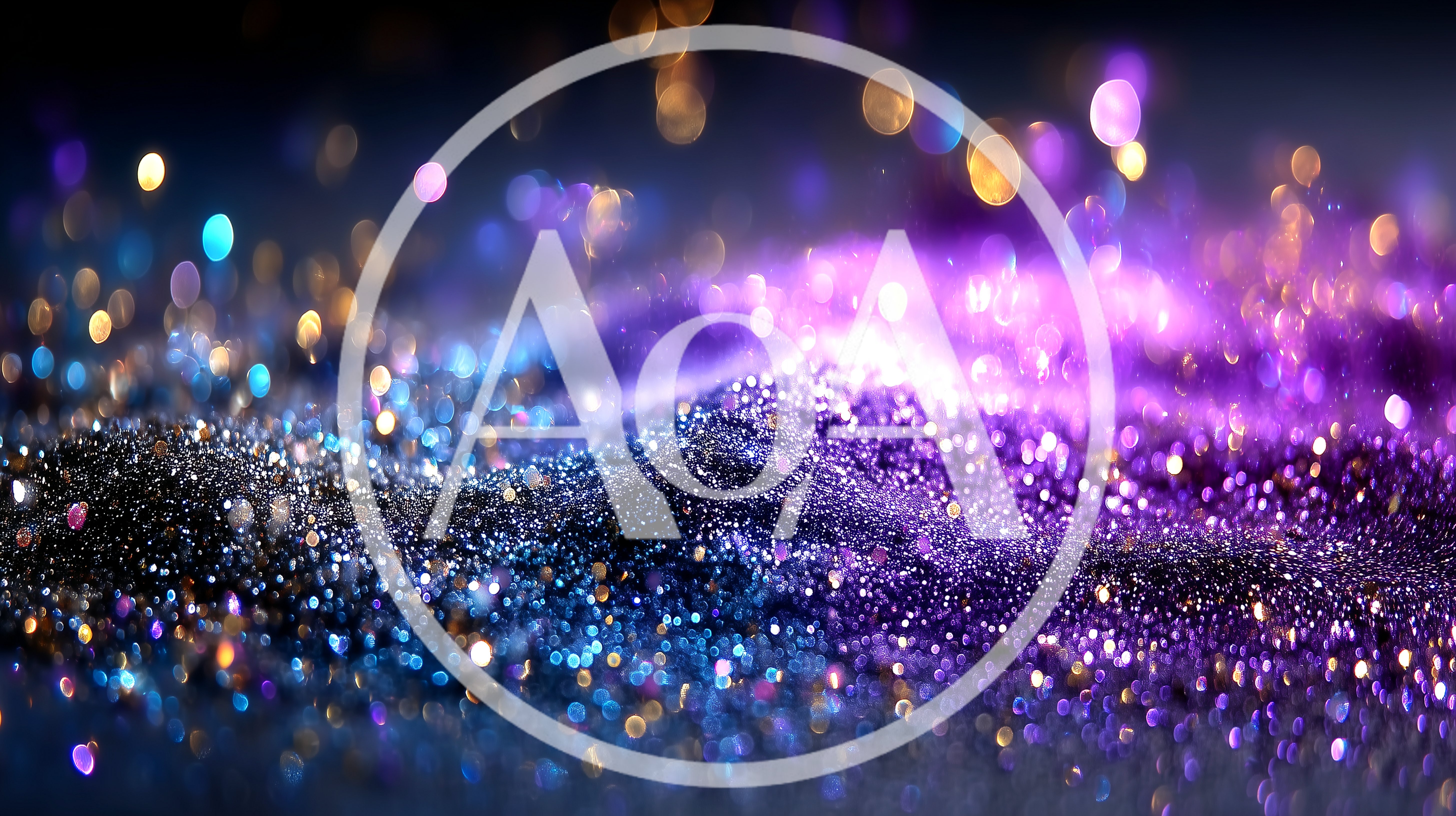 Abstract Purple And Blue Glitter Particles Background