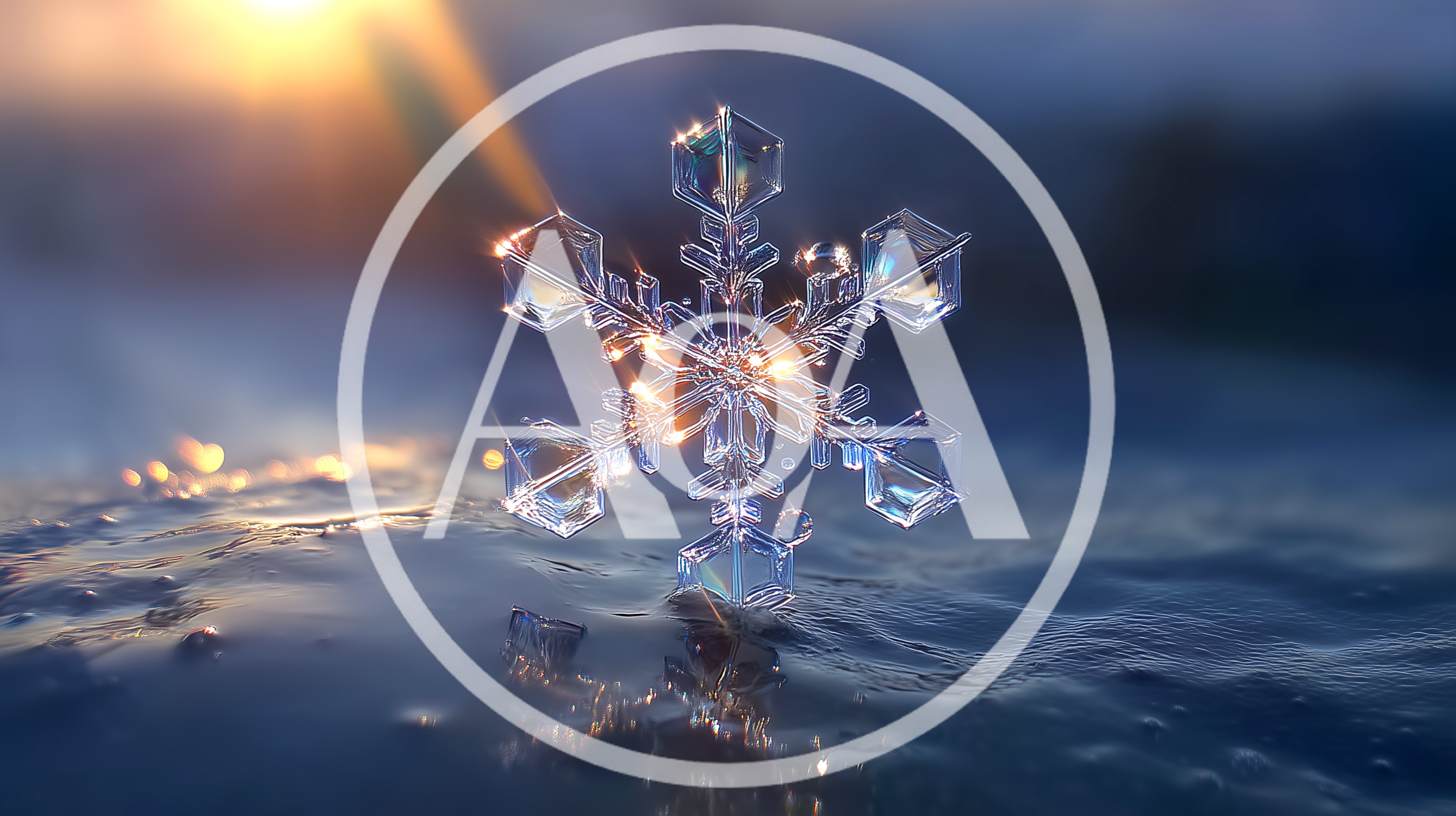 Macro Shot Of A Single Crystal Snowflake