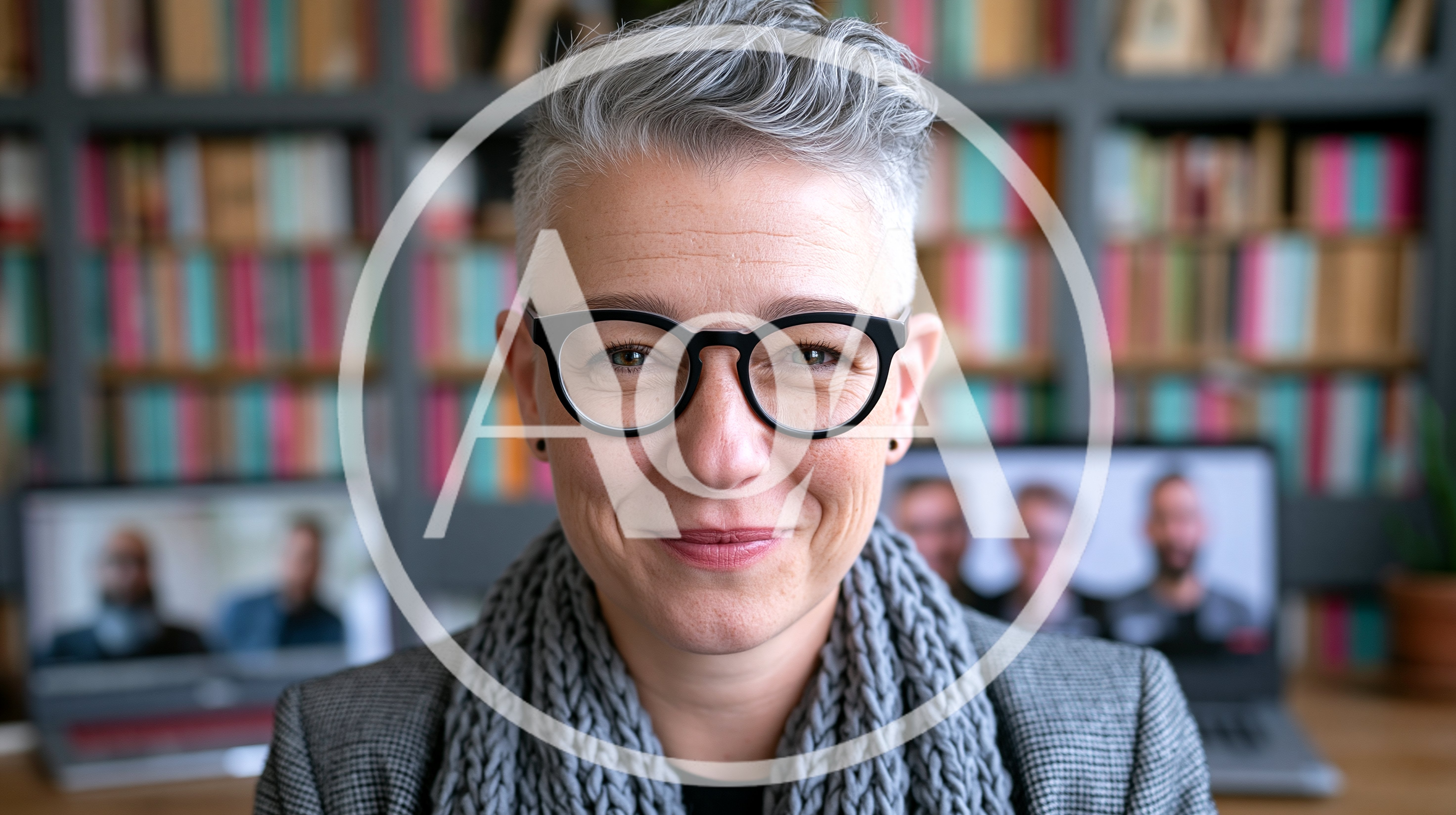 Professional Woman Participating In A Virtual Video Conference