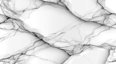 Abstract White Marble Texture With Black Veins