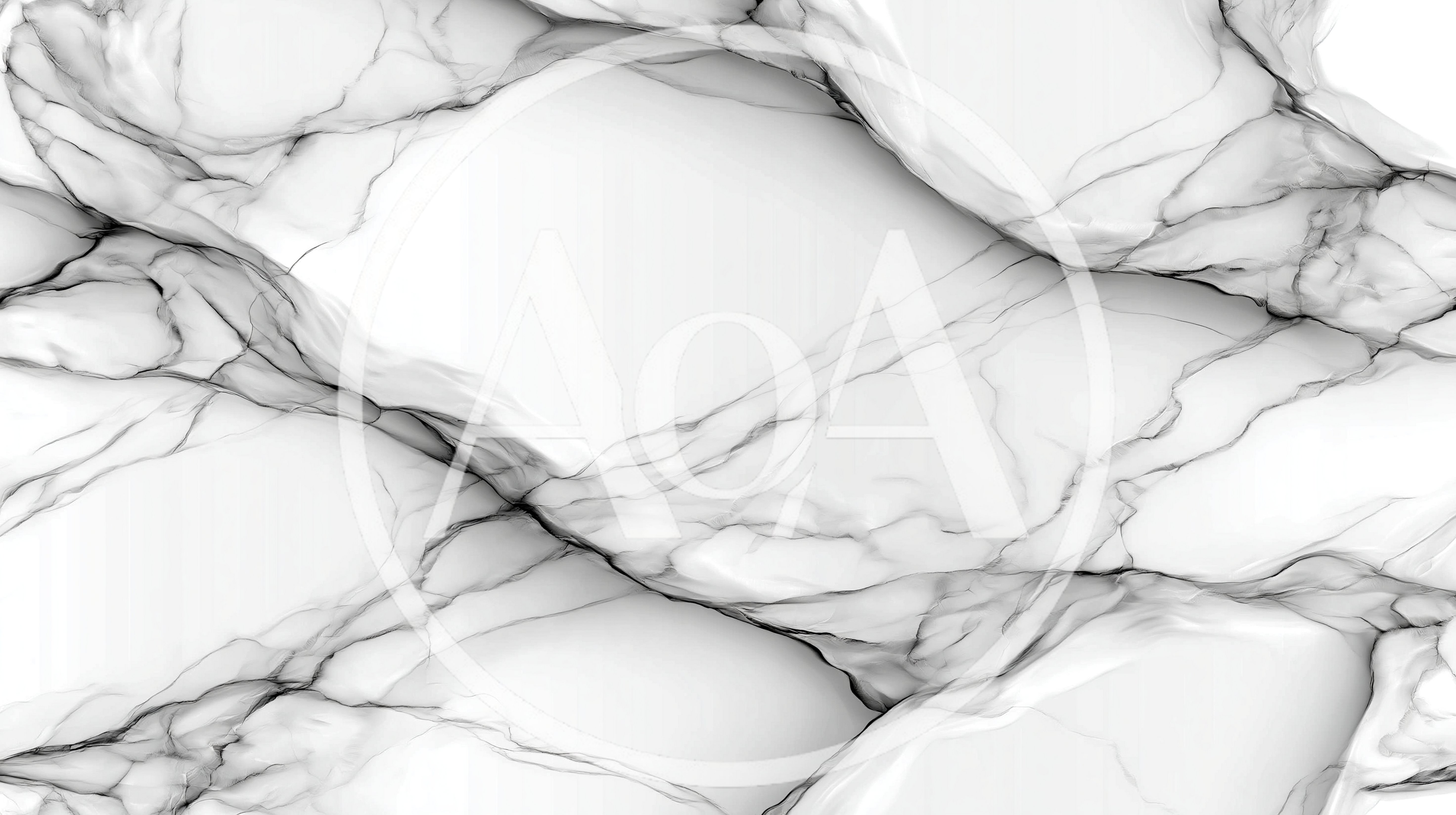 Abstract White Marble Texture With Black Veins