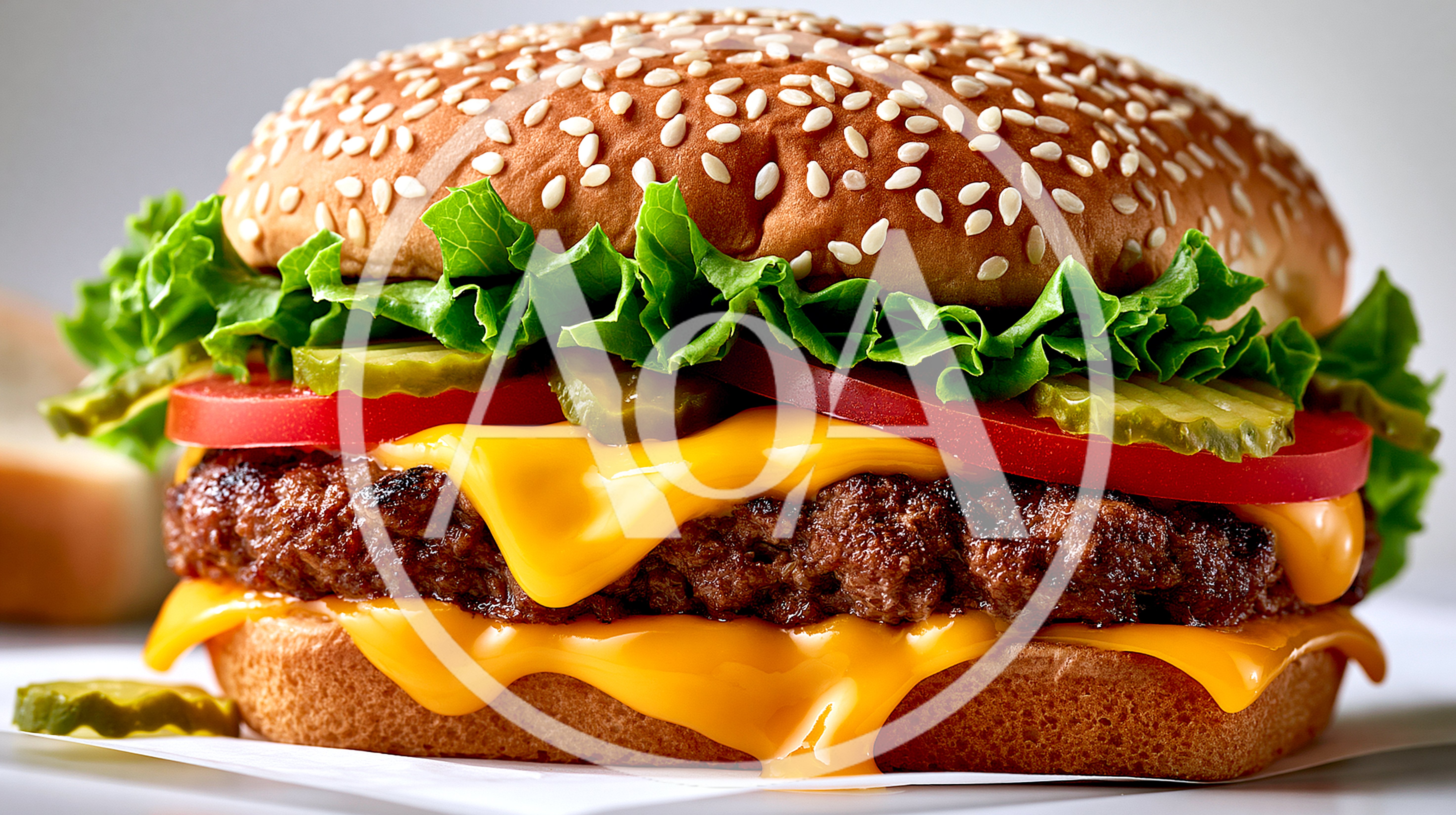 Classic Cheeseburger With Lettuce And Tomato