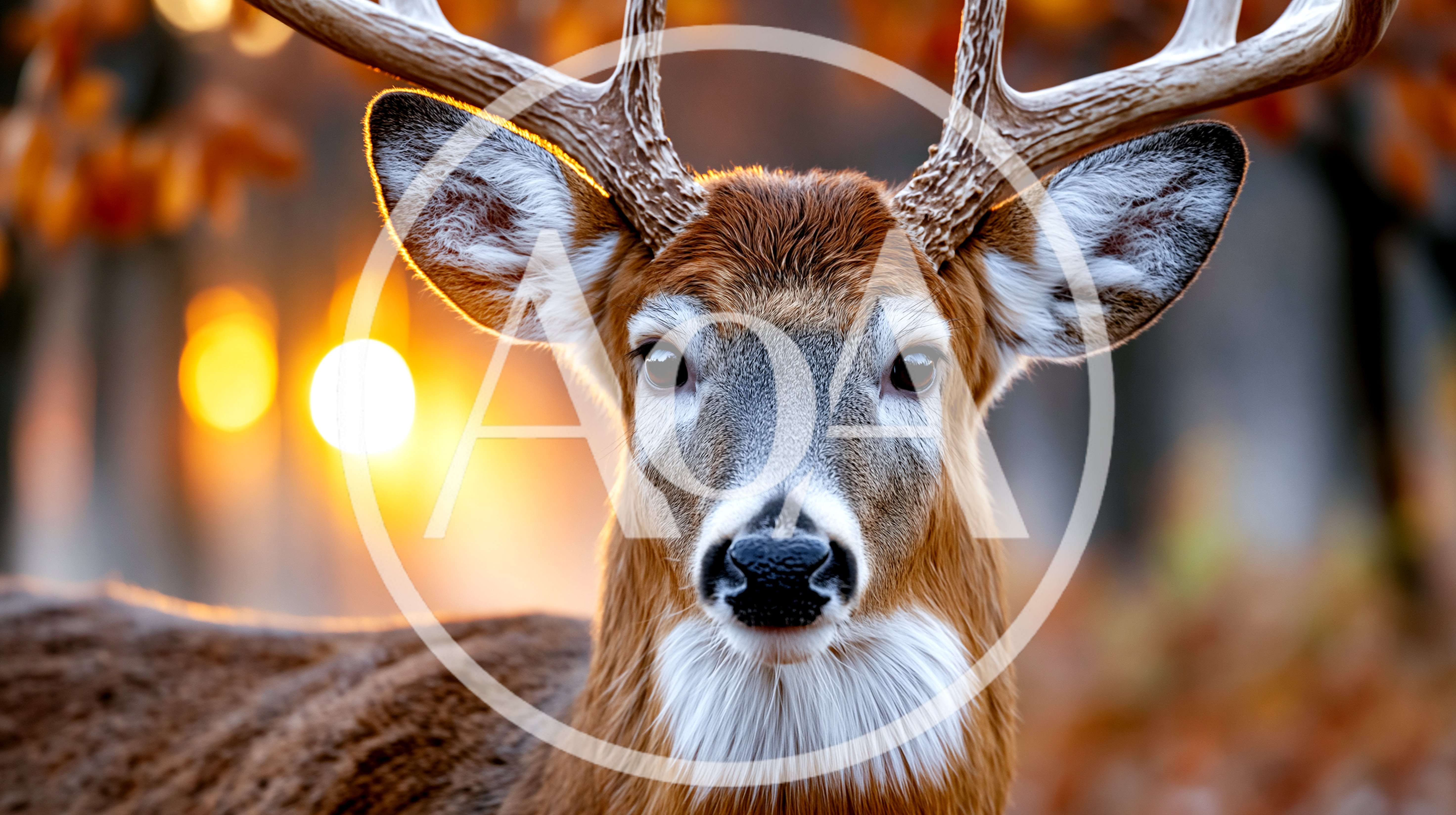 Close Up Portrait Of A Whitetail Deer