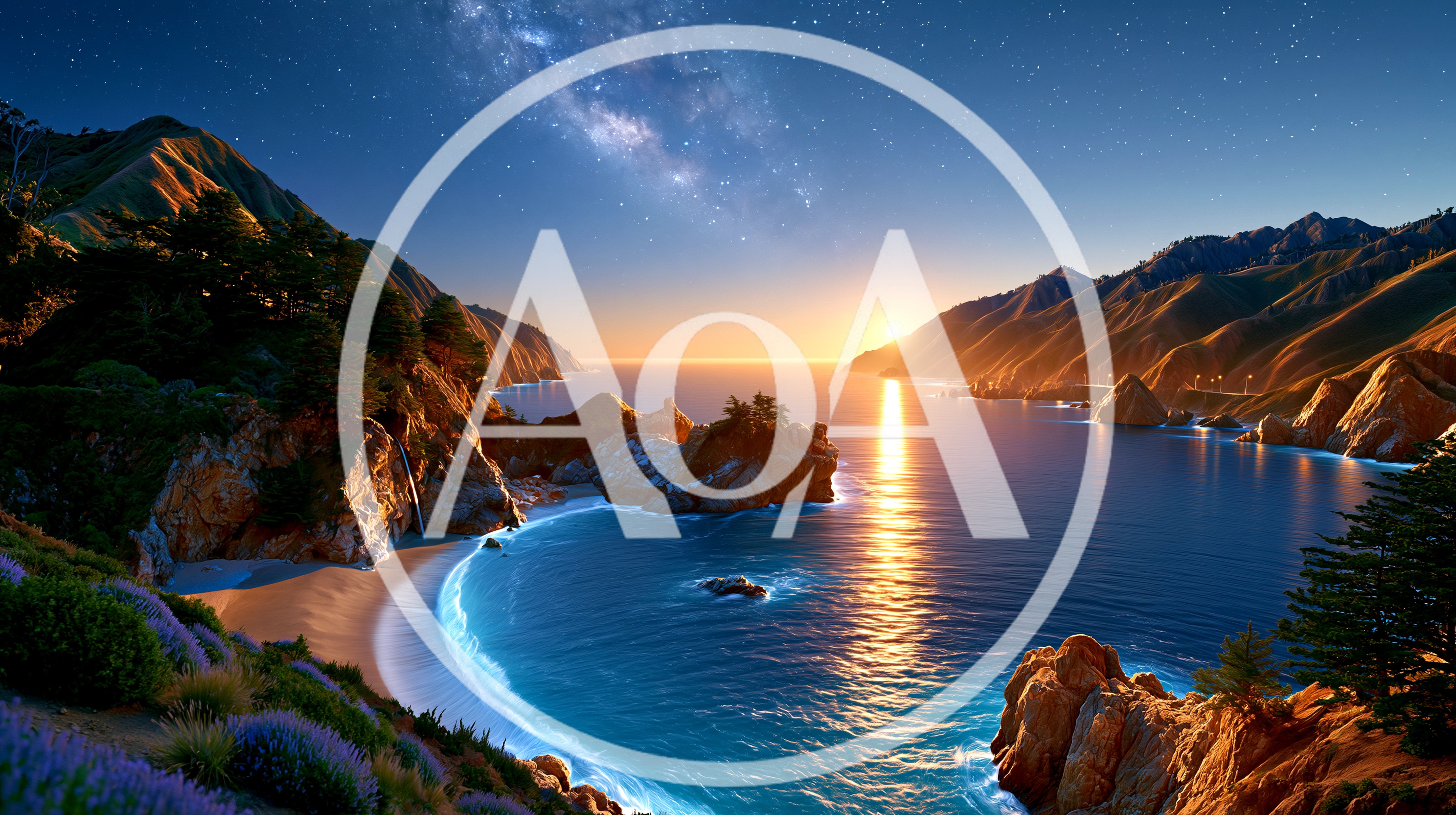 McWay Falls at Big Sur During Sunset