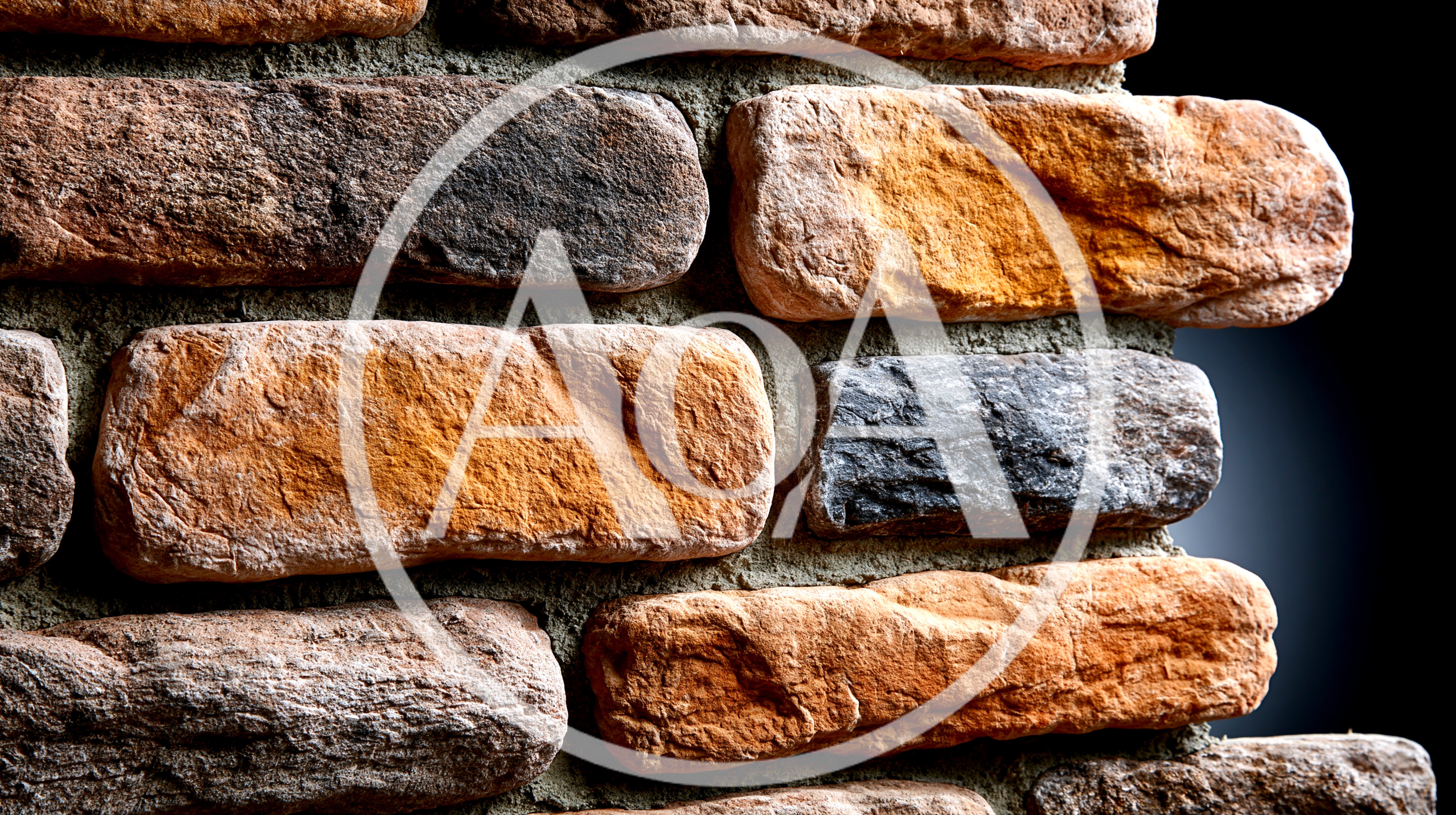 Textured Rustic Brick Wall Corner Close Up