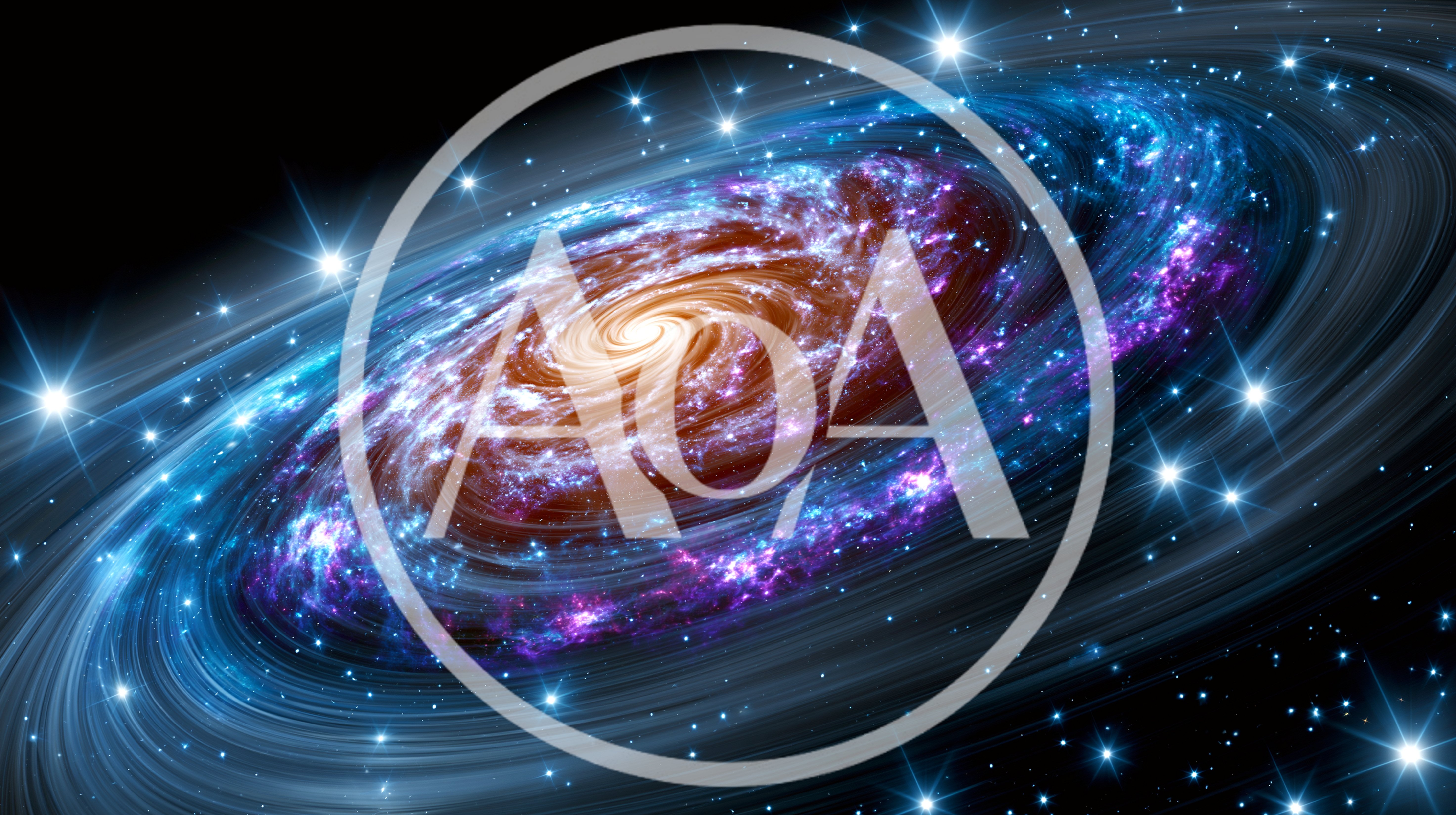 Spiral Galaxy Rotating In Deep Space