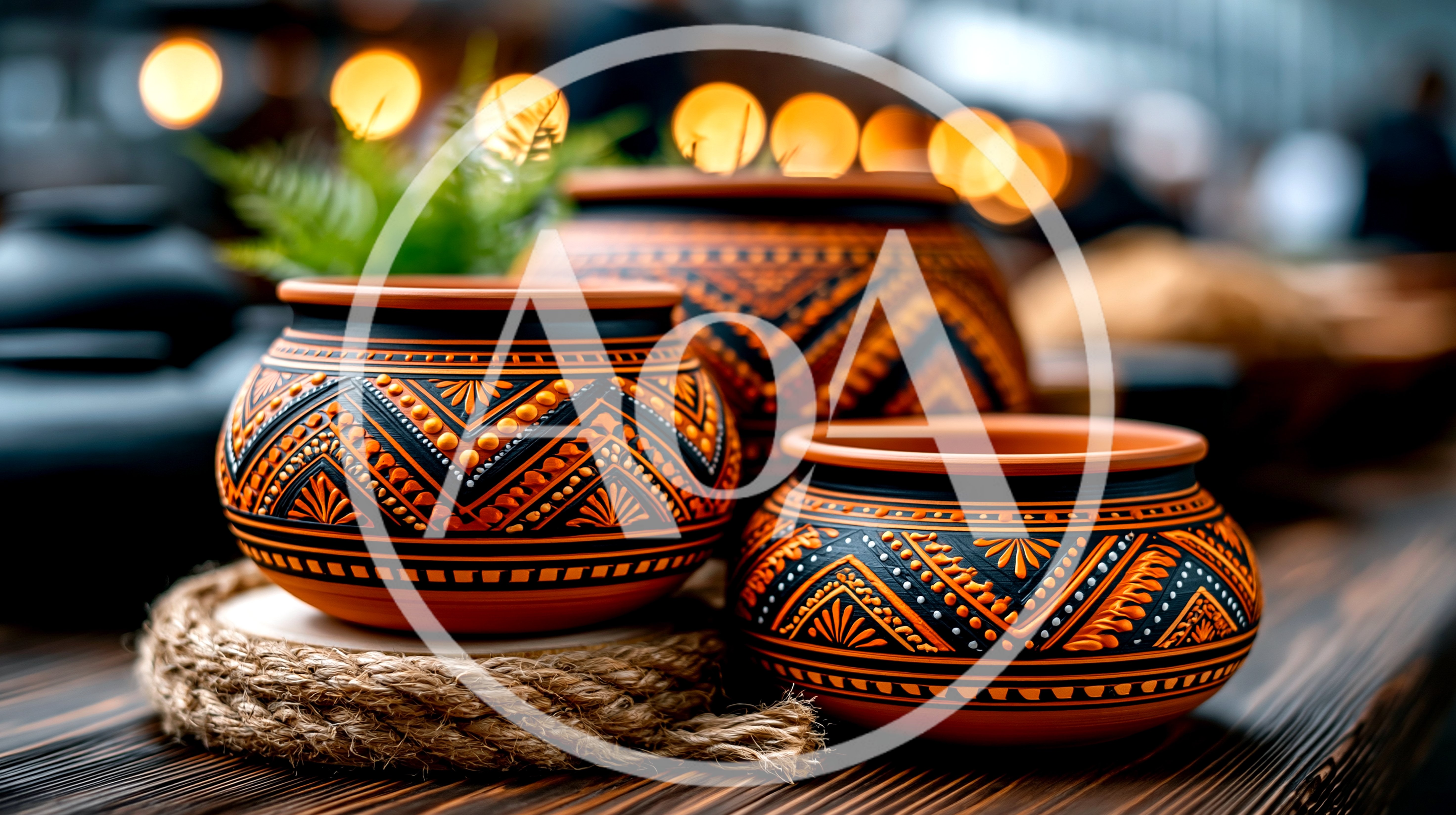 Handcrafted Terracotta Pots With Intricate Geometric Patterns
