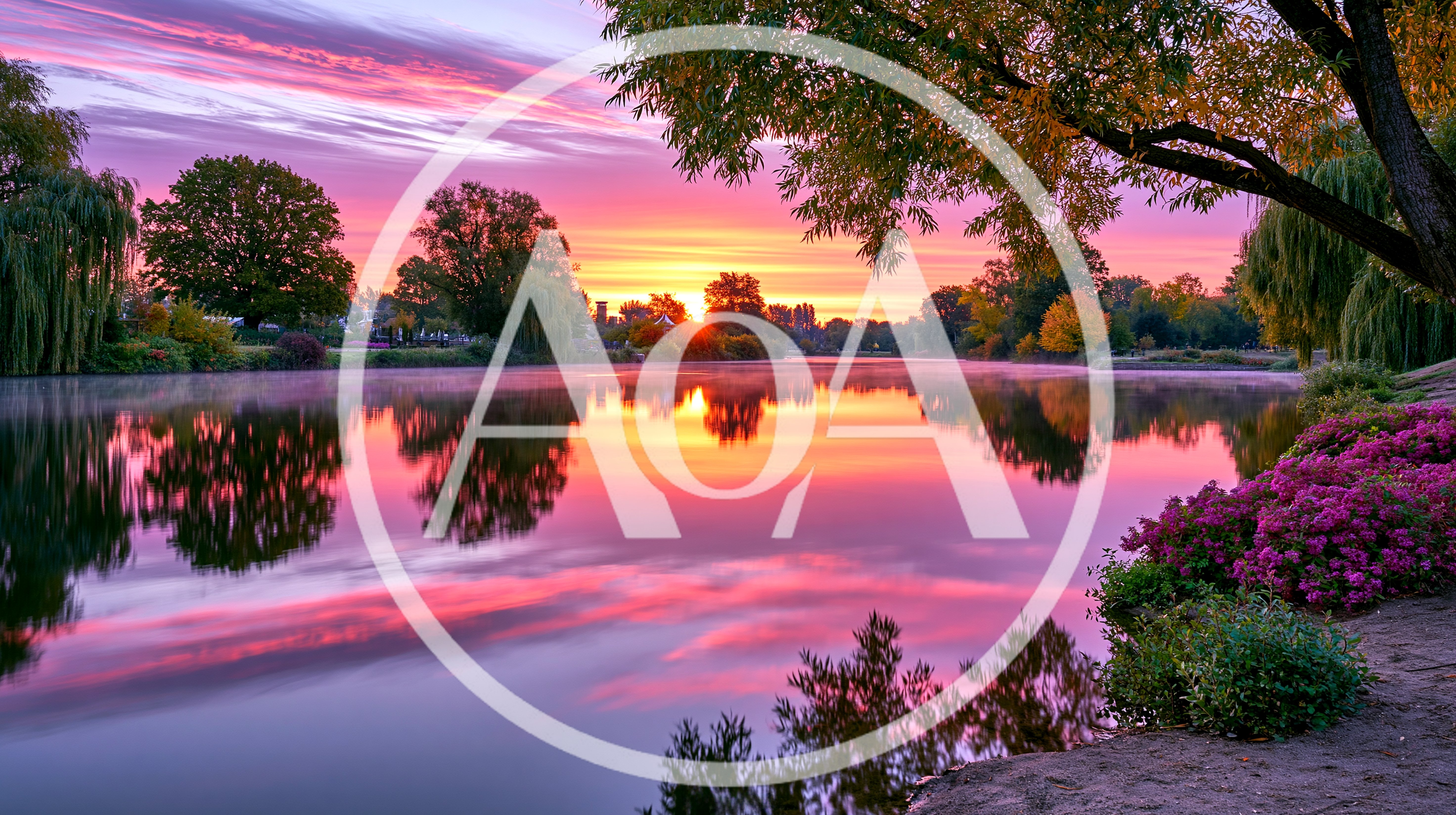 Serene Sunrise Over A Calm Reflective River
