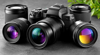 Professional Mirrorless Camera With Multiple Interchangeable Lenses