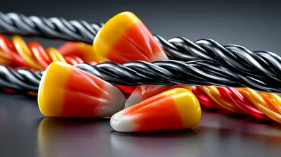 Candy Corn and Twisted Licorice Ropes