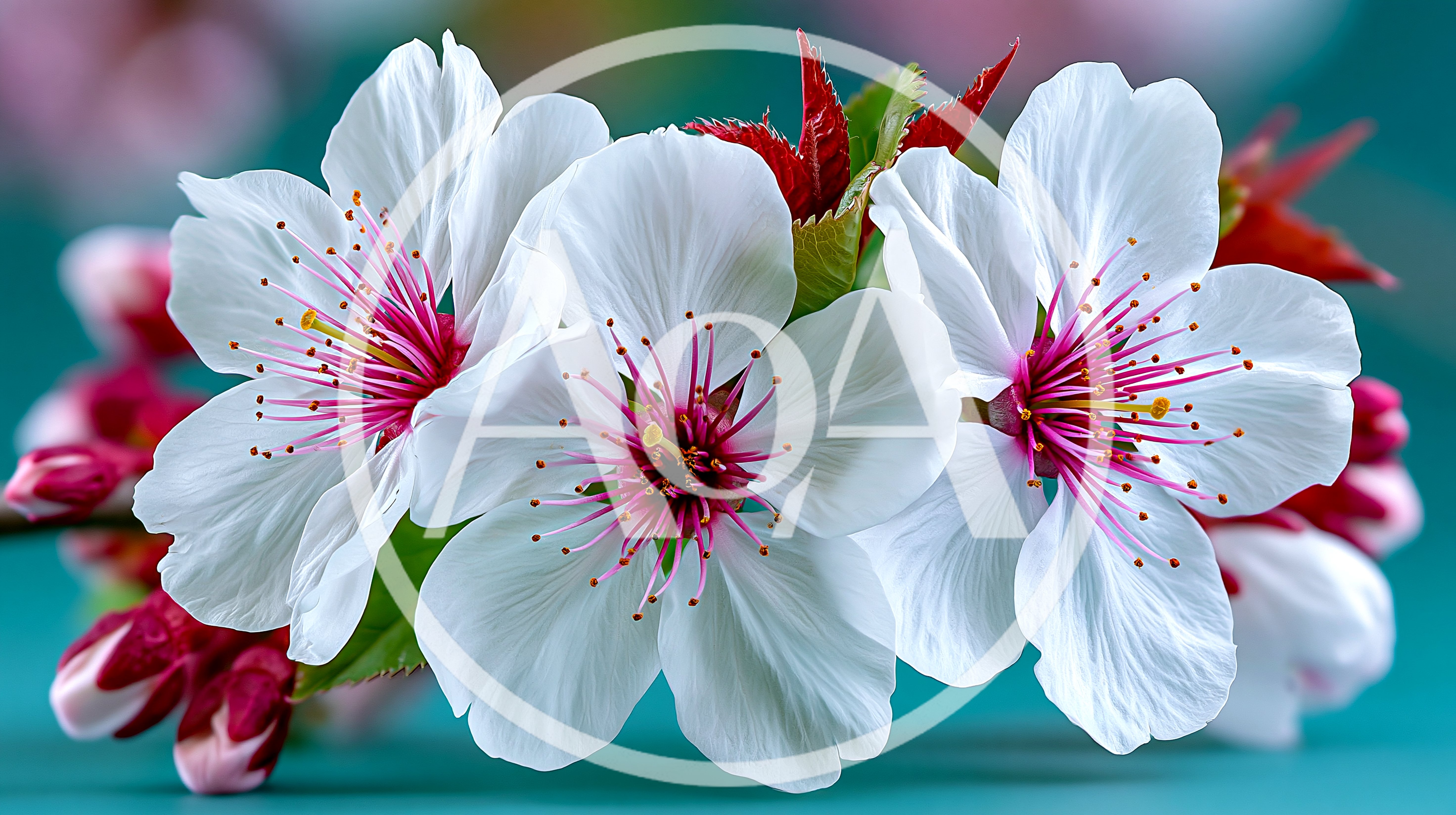 White Cherry Blossom Flowers In Spring